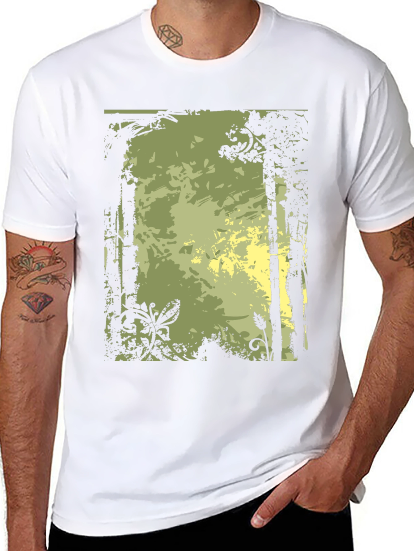 Nature-Inspired Graphic Print Tee