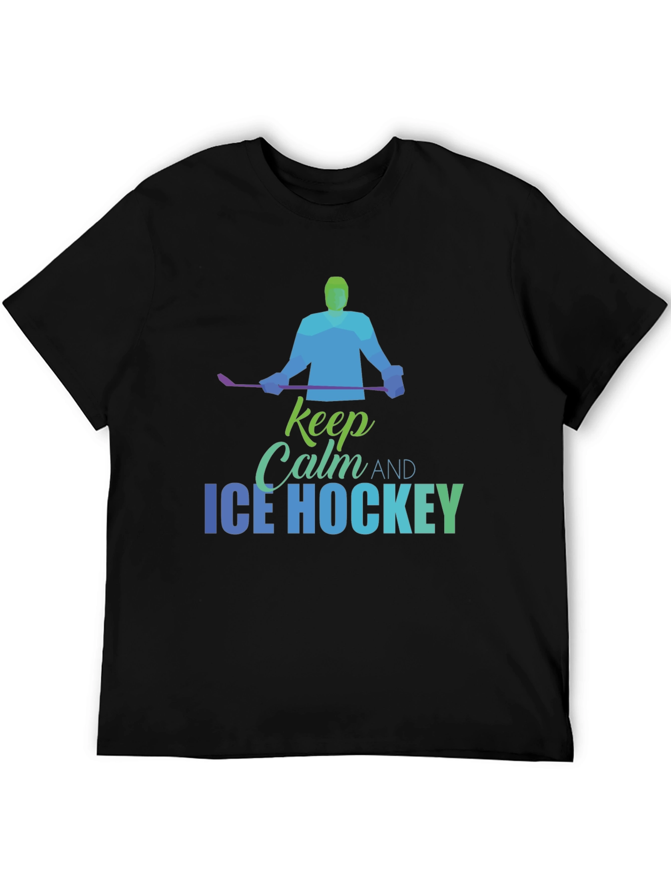 Keep Calm Ice Hockey T-Shirt - Mens Graphic Tee