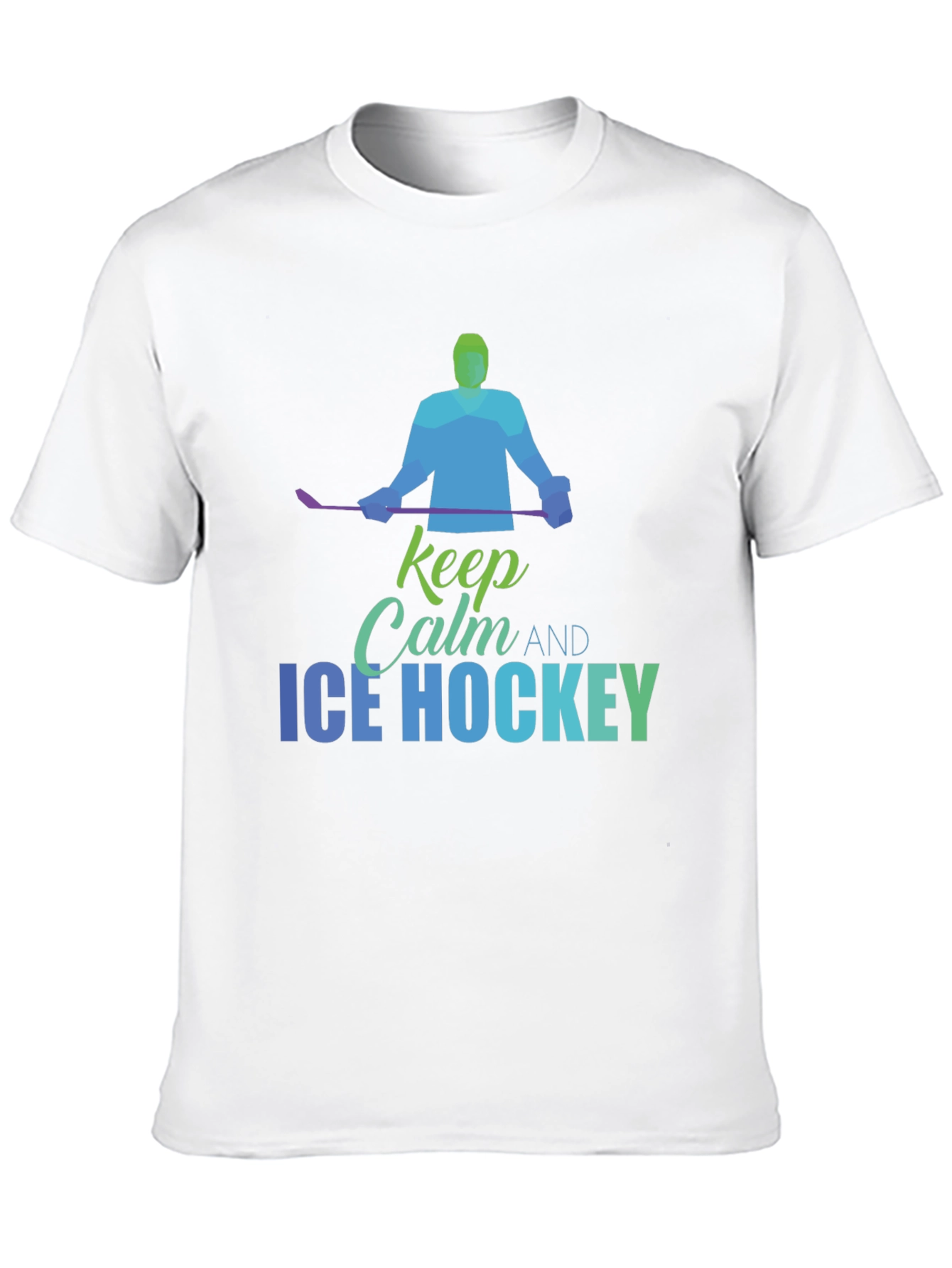 Keep Calm Ice Hockey T-Shirt - Mens Graphic Tee