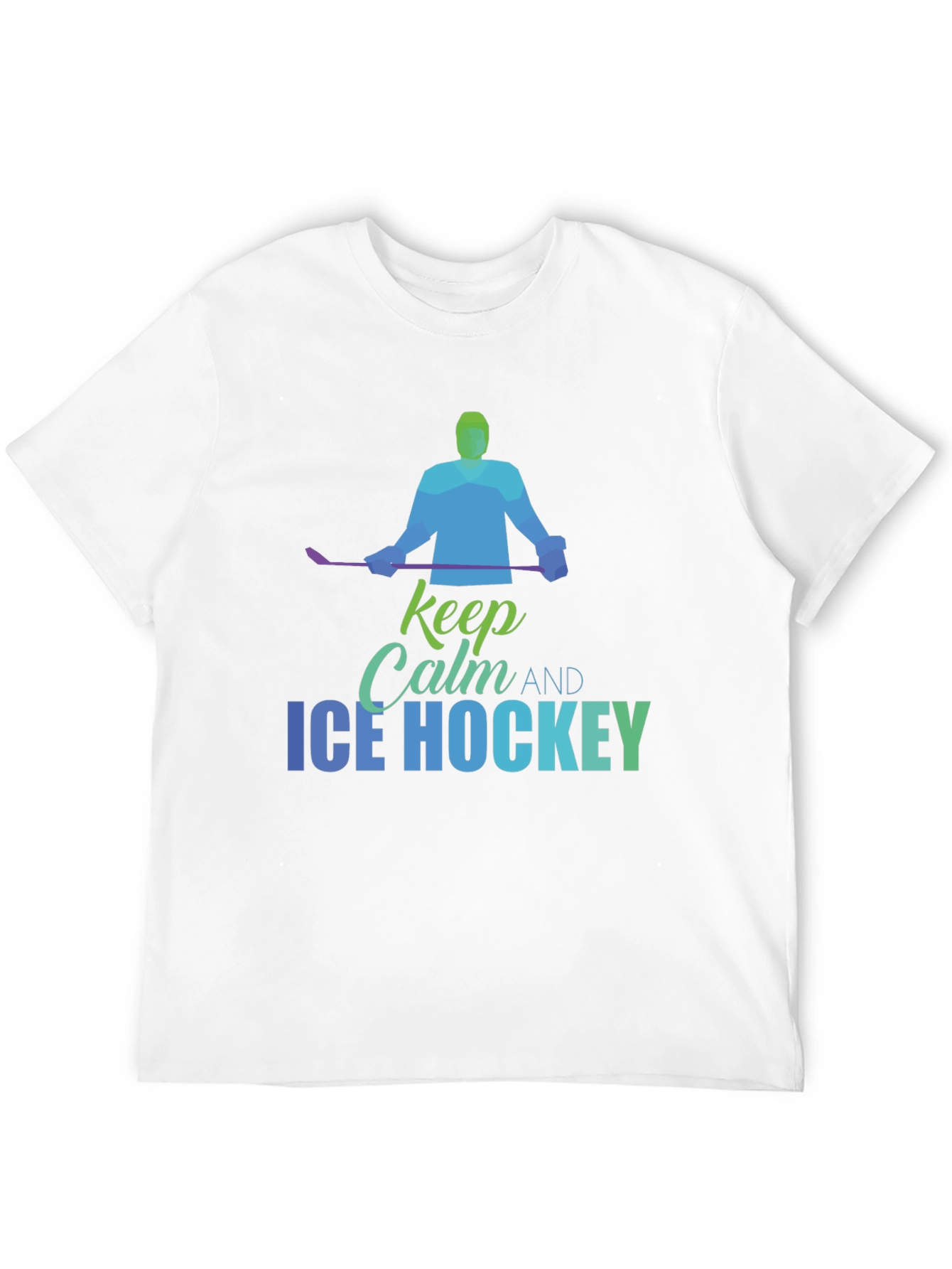 Keep Calm Ice Hockey T-Shirt - Mens Graphic Tee