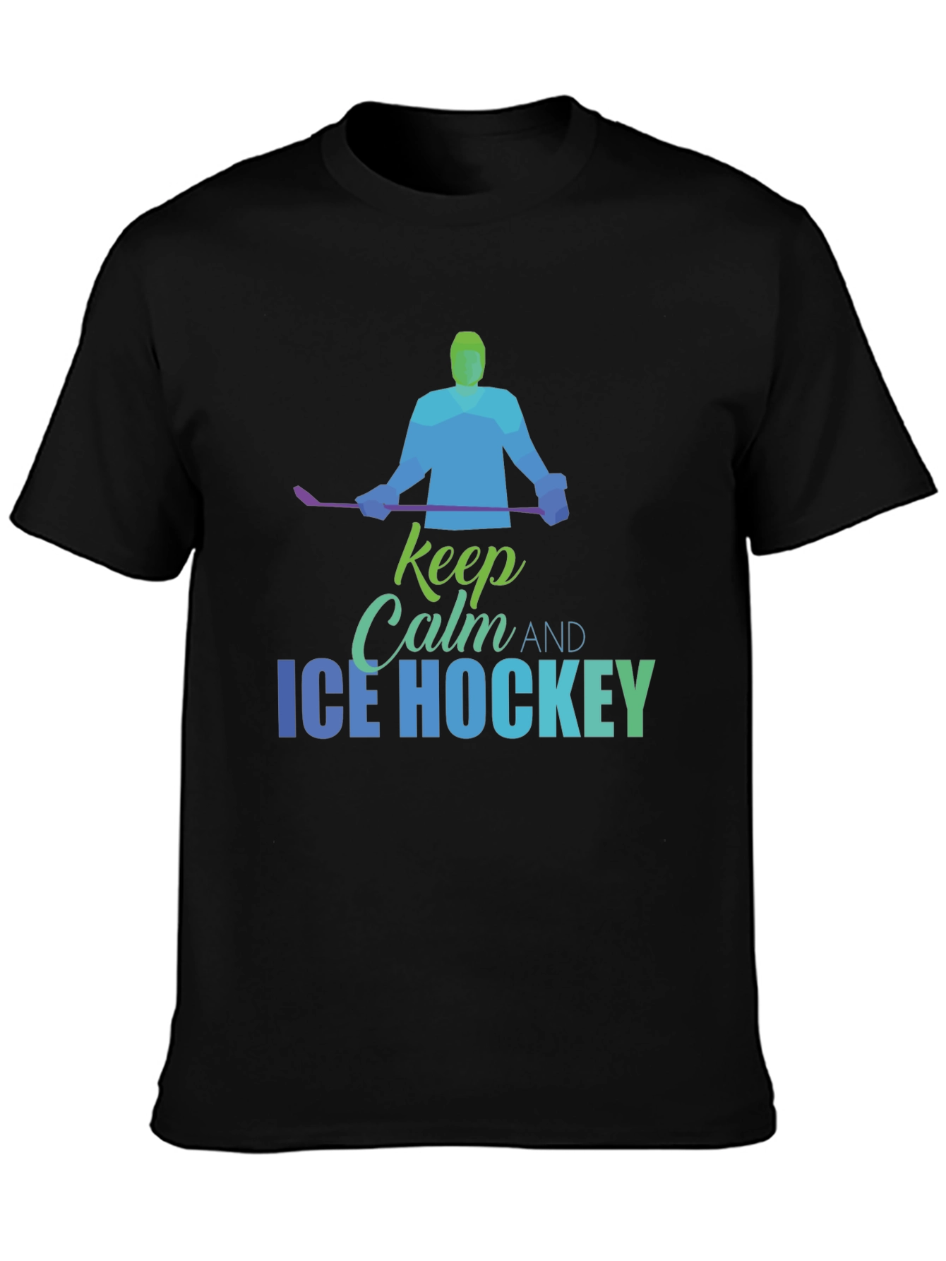 Keep Calm Ice Hockey T-Shirt - Mens Graphic Tee