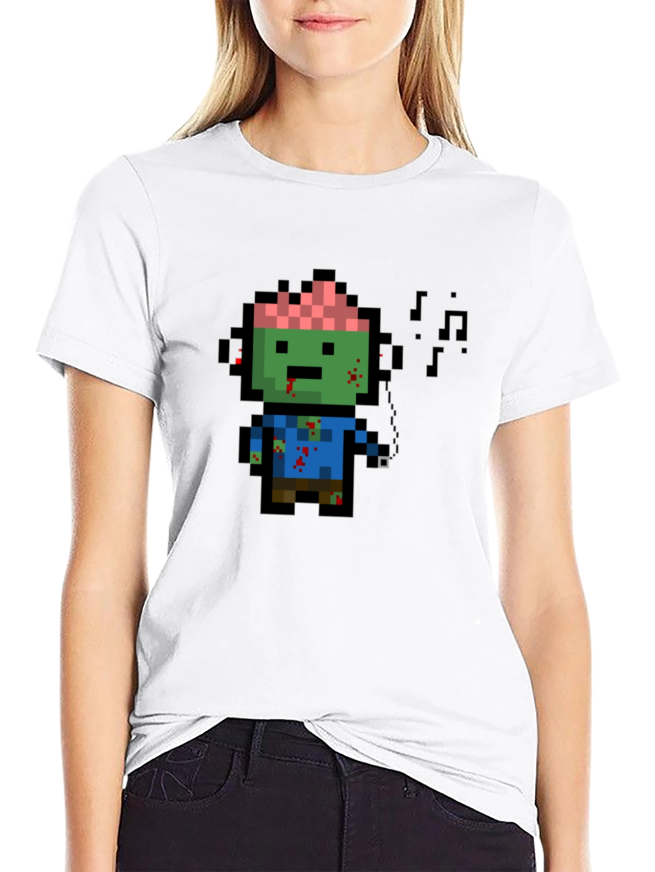 Pixel Zombie T-Shirt - Retro Gamer Style