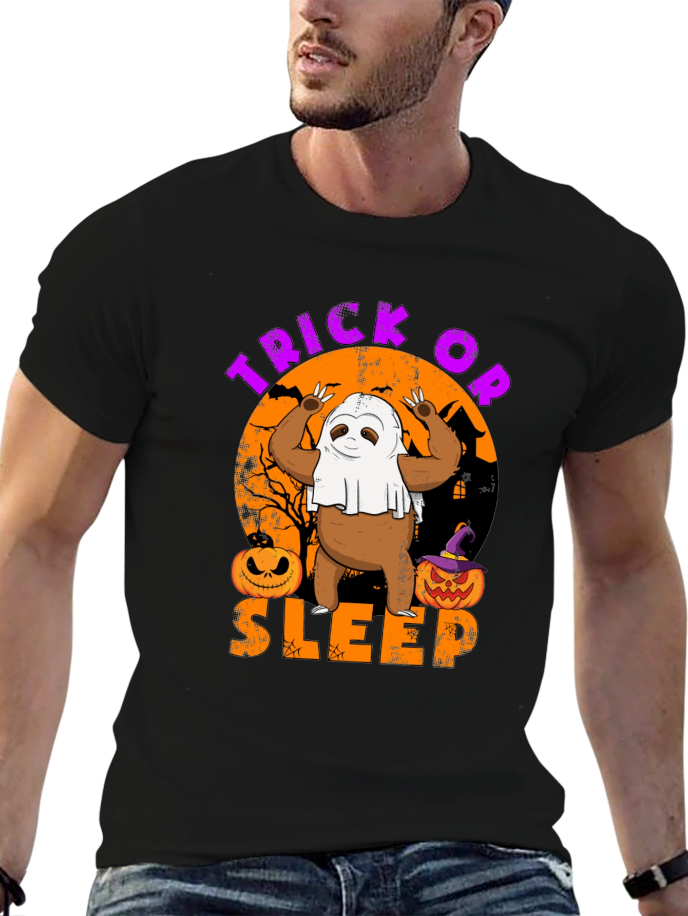 Trick or Sleep Halloween Sloth T-Shirt