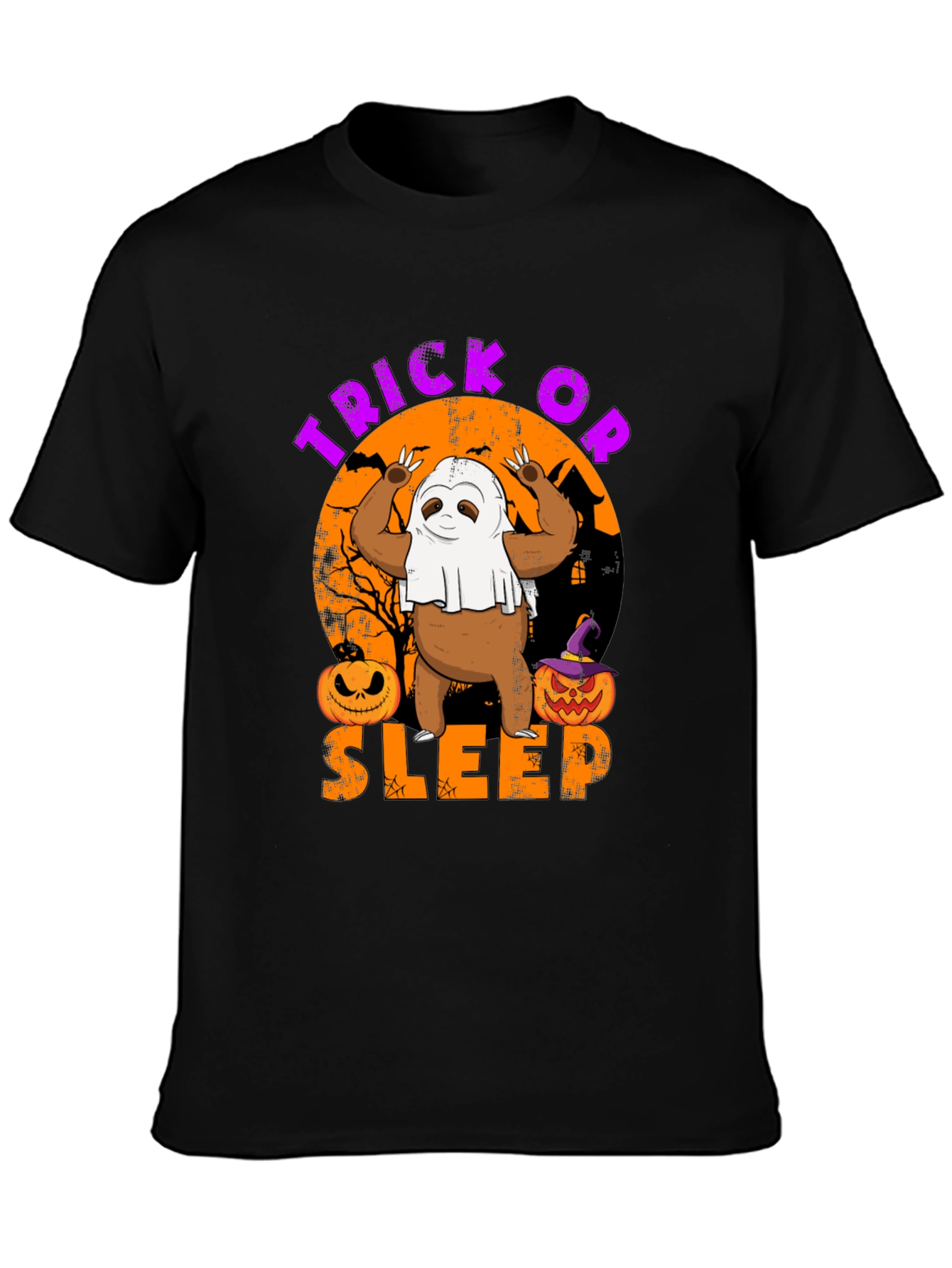 Trick or Sleep Halloween Sloth T-Shirt