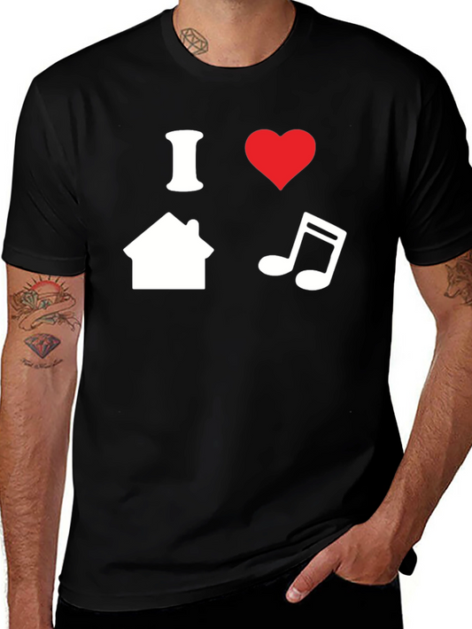 I Heart House Music Graphic T-Shirt
