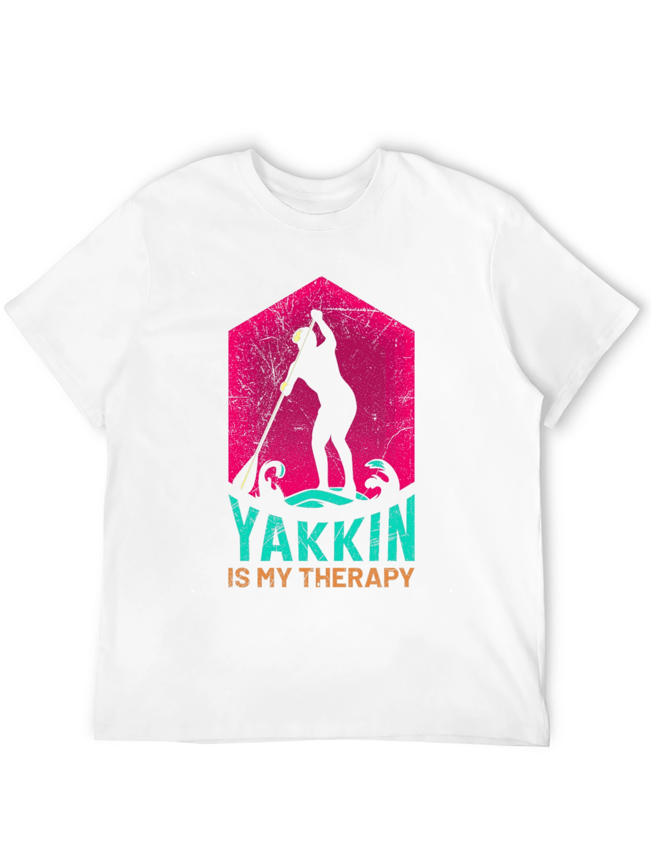 Yakkin Is My Therapy Black T-Shirt