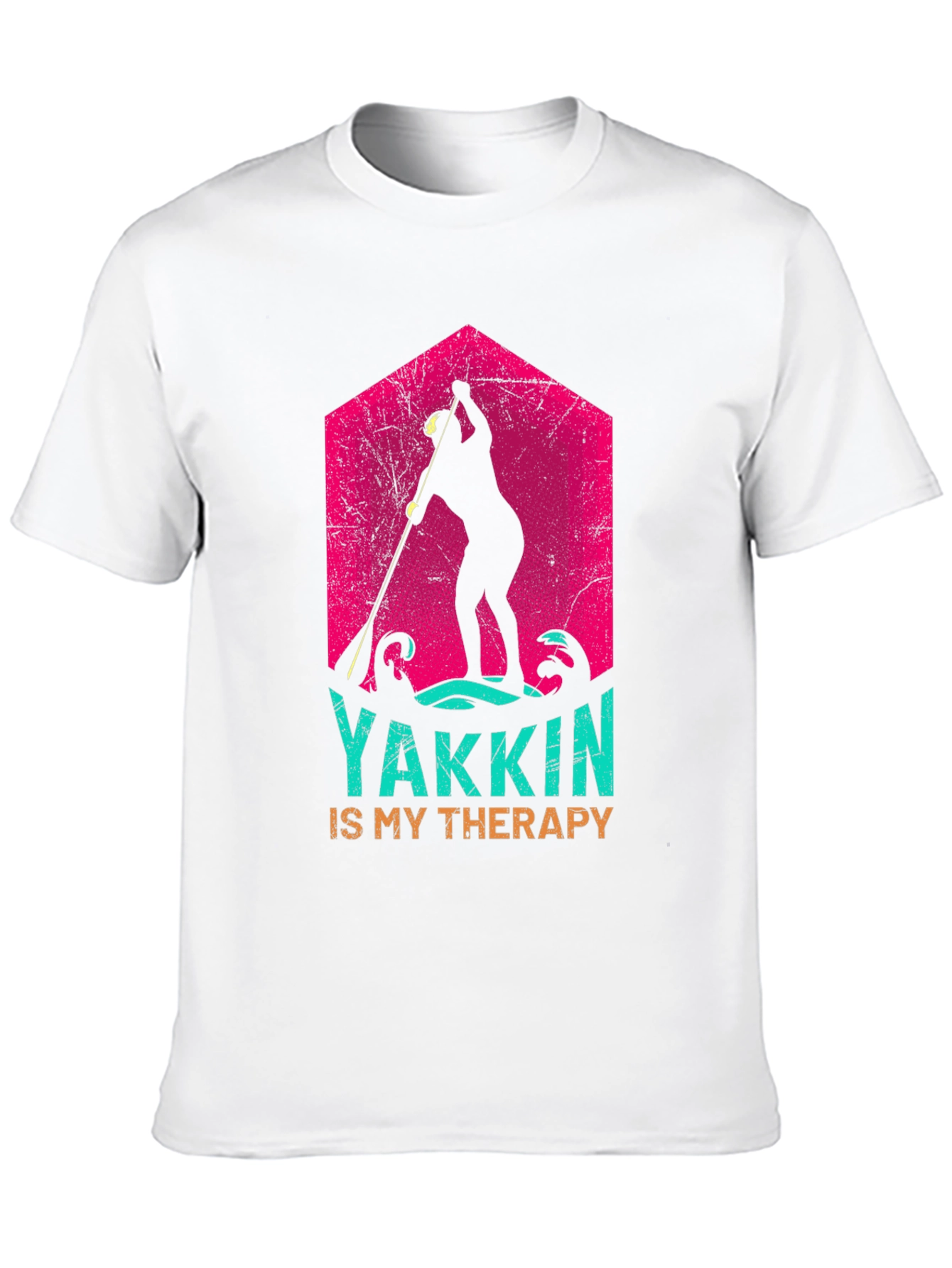Yakkin Is My Therapy Black T-Shirt