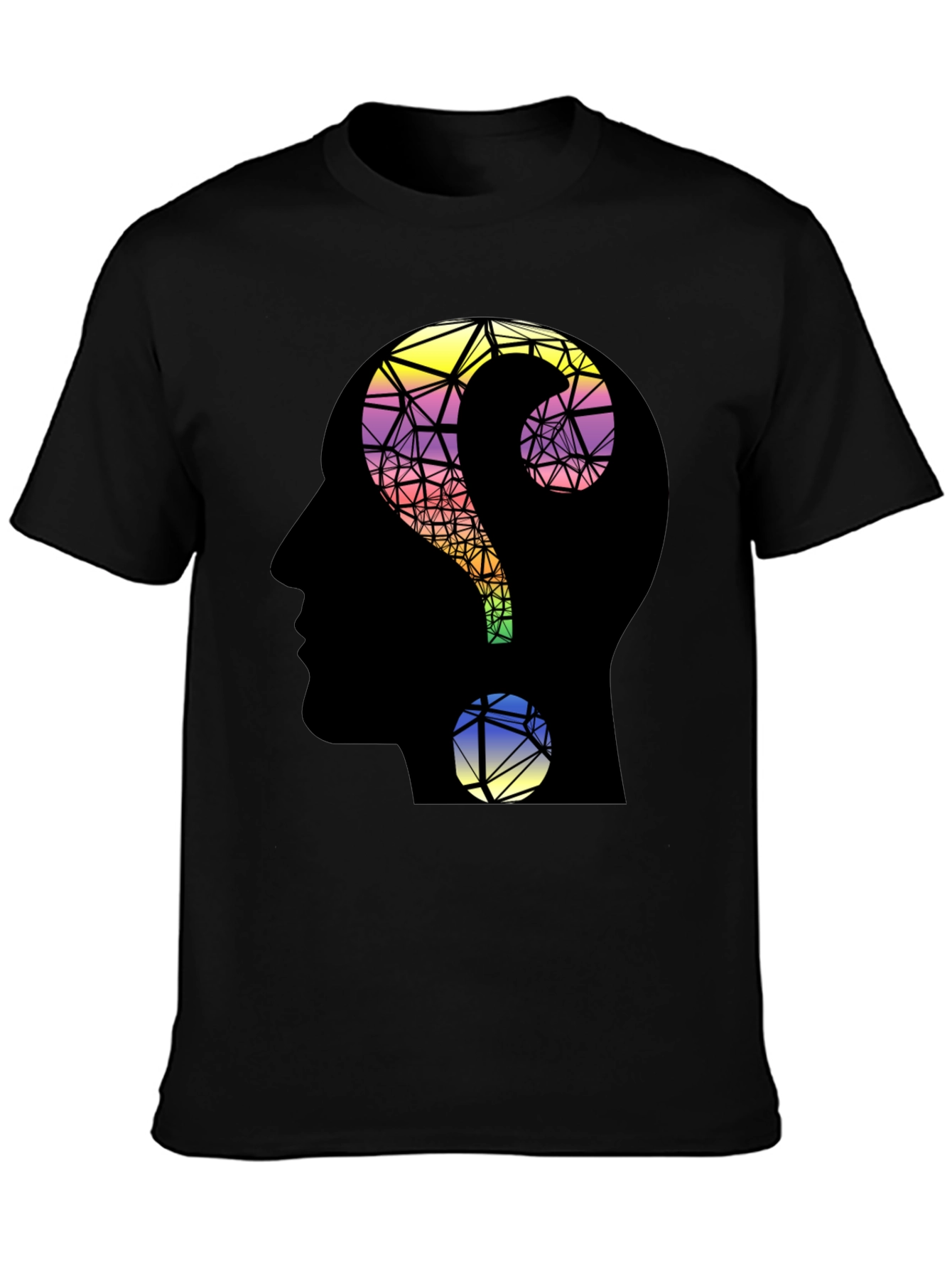 Questioning Mind T-Shirt - Geometric Design