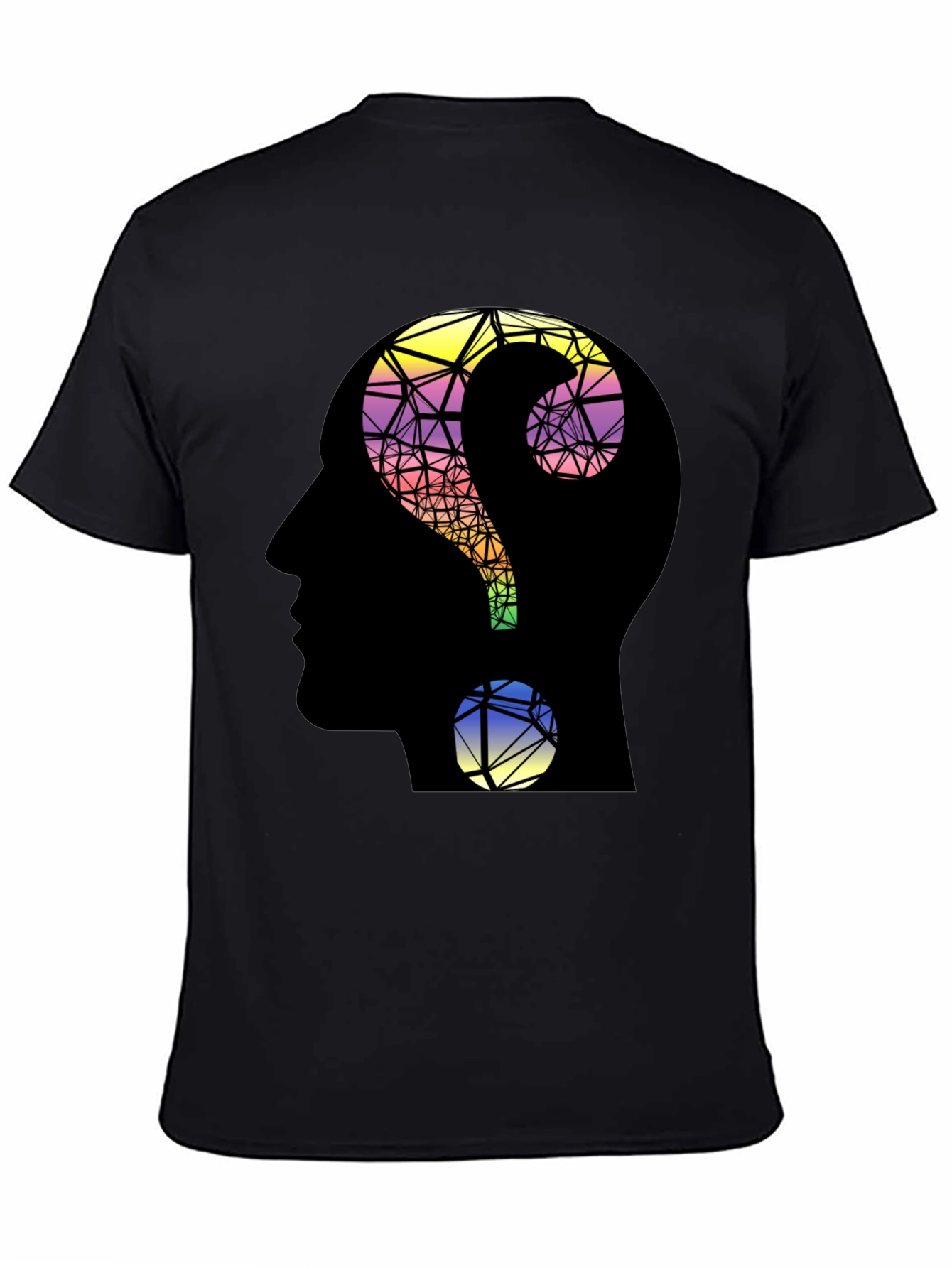 Questioning Mind T-Shirt - Geometric Design
