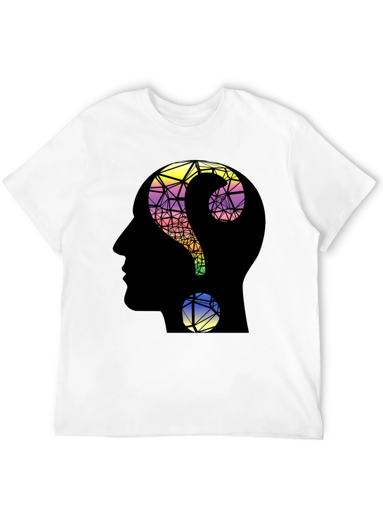 Questioning Mind T-Shirt - Geometric Design