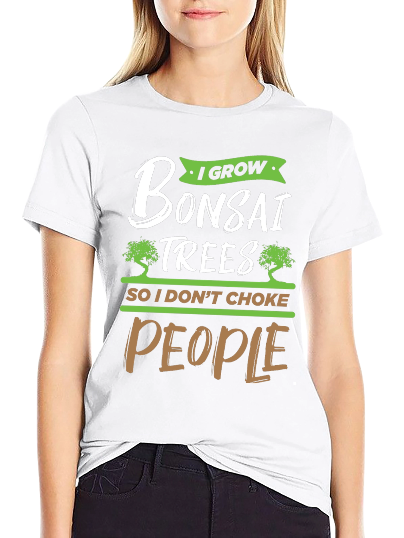 I Grow Bonsai Trees Funny Graphic Tee