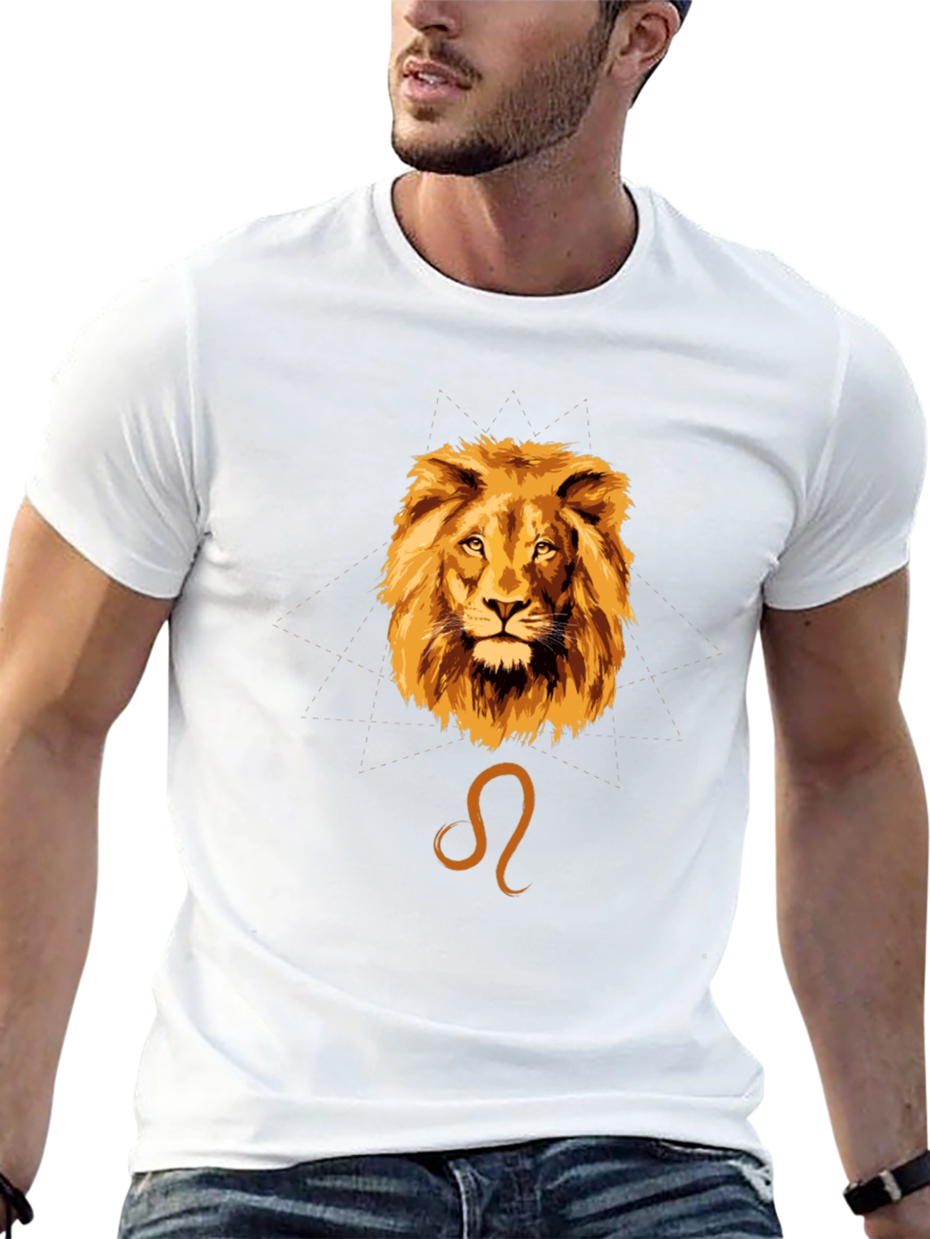 Leo Zodiac Graphic Tee - Black Cotton T-Shirt