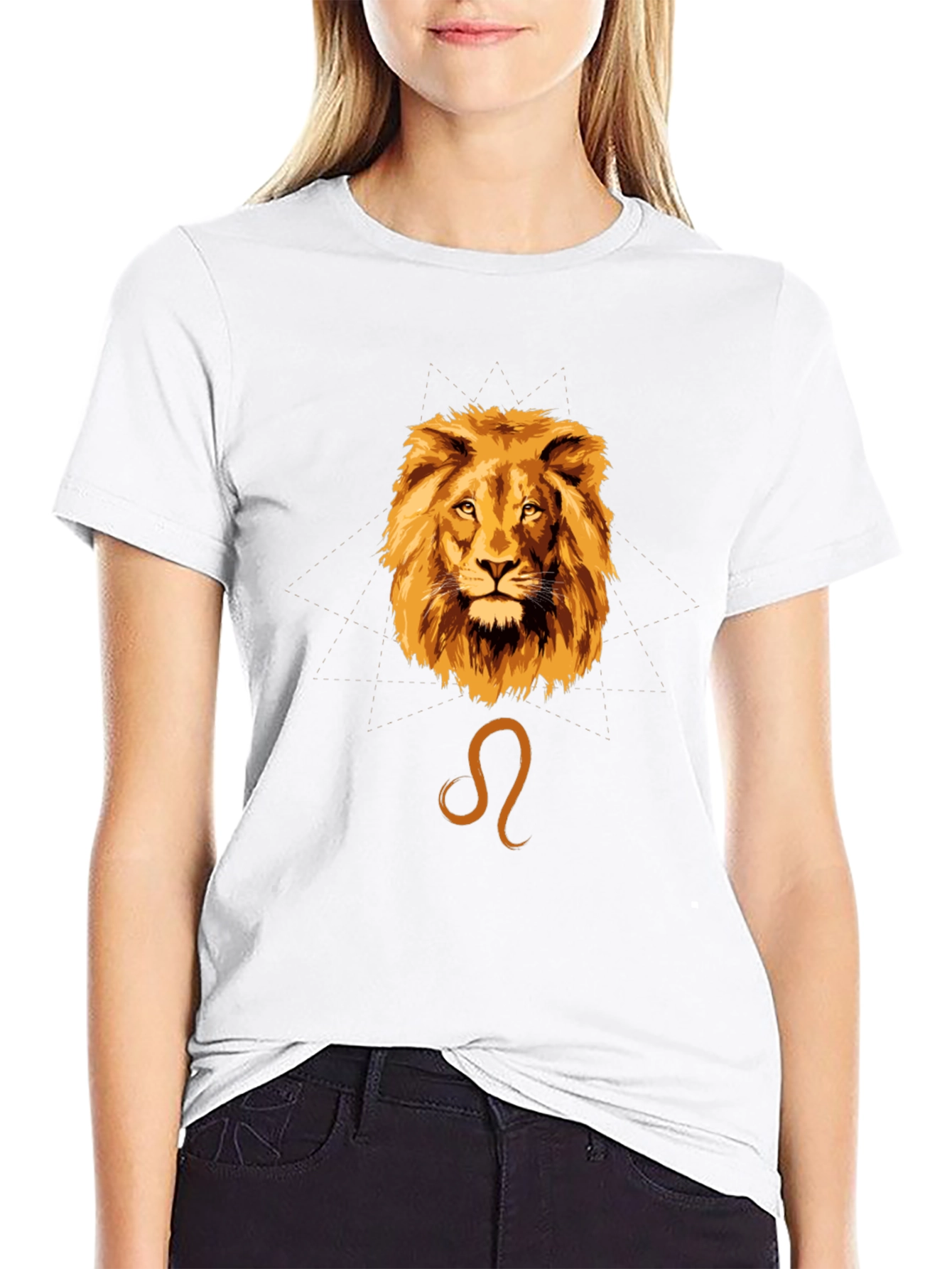 Leo Zodiac Graphic Tee - Black Cotton T-Shirt