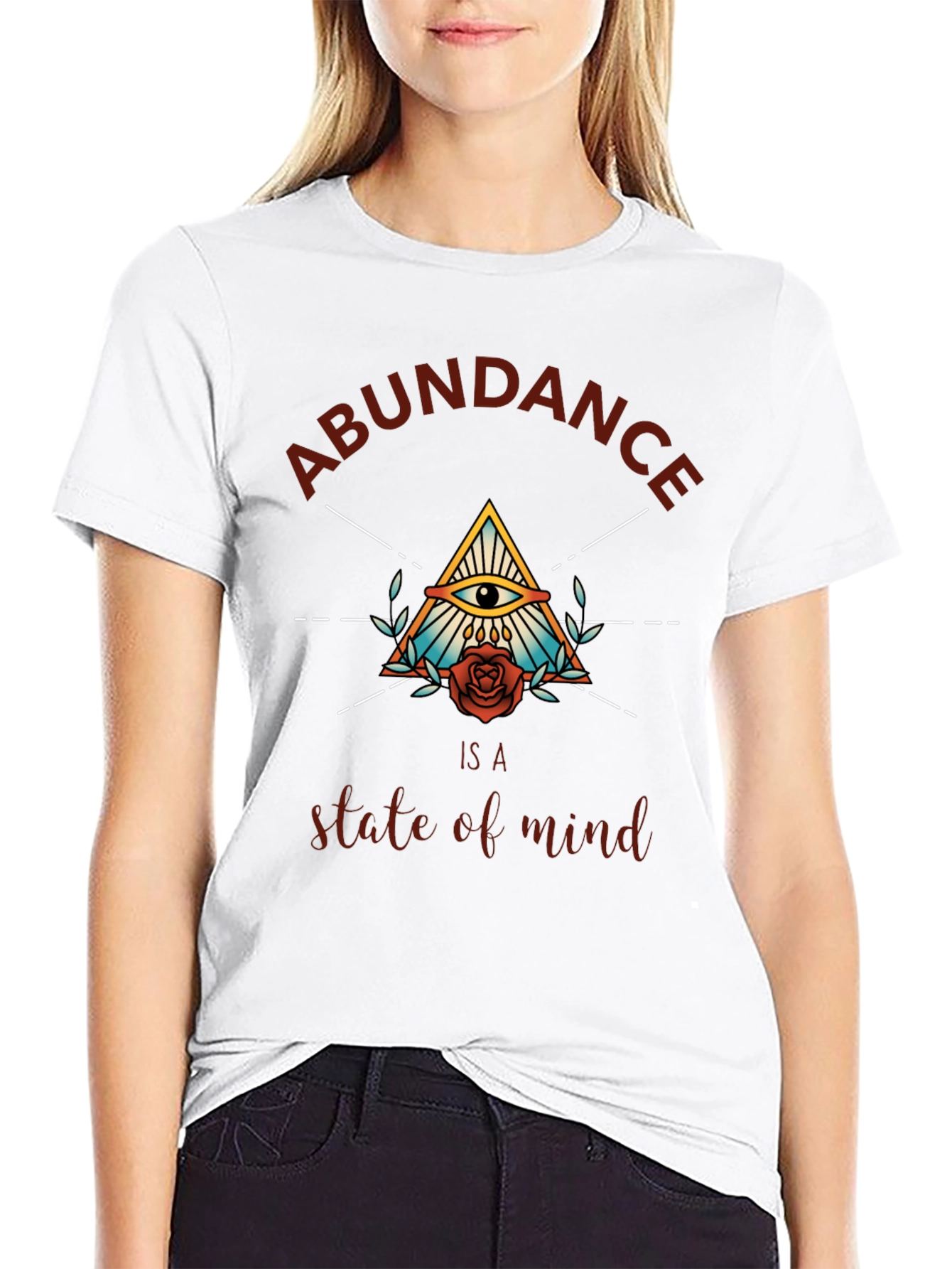 Abundance Mindset Graphic Tee - Black