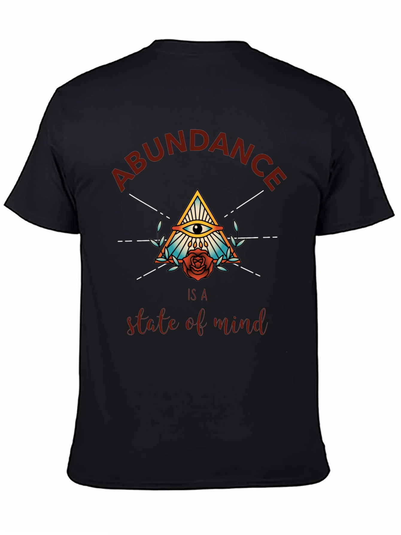 Abundance Mindset Graphic Tee - Black