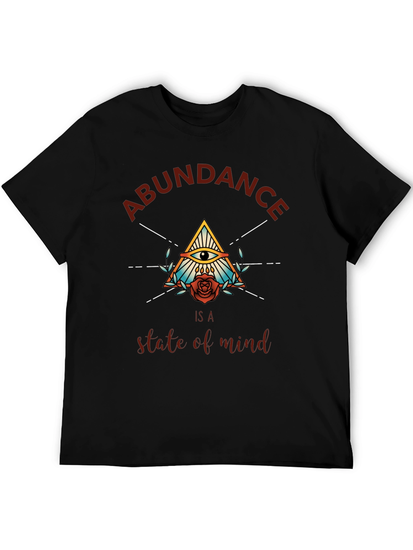 Abundance Mindset Graphic Tee - Black
