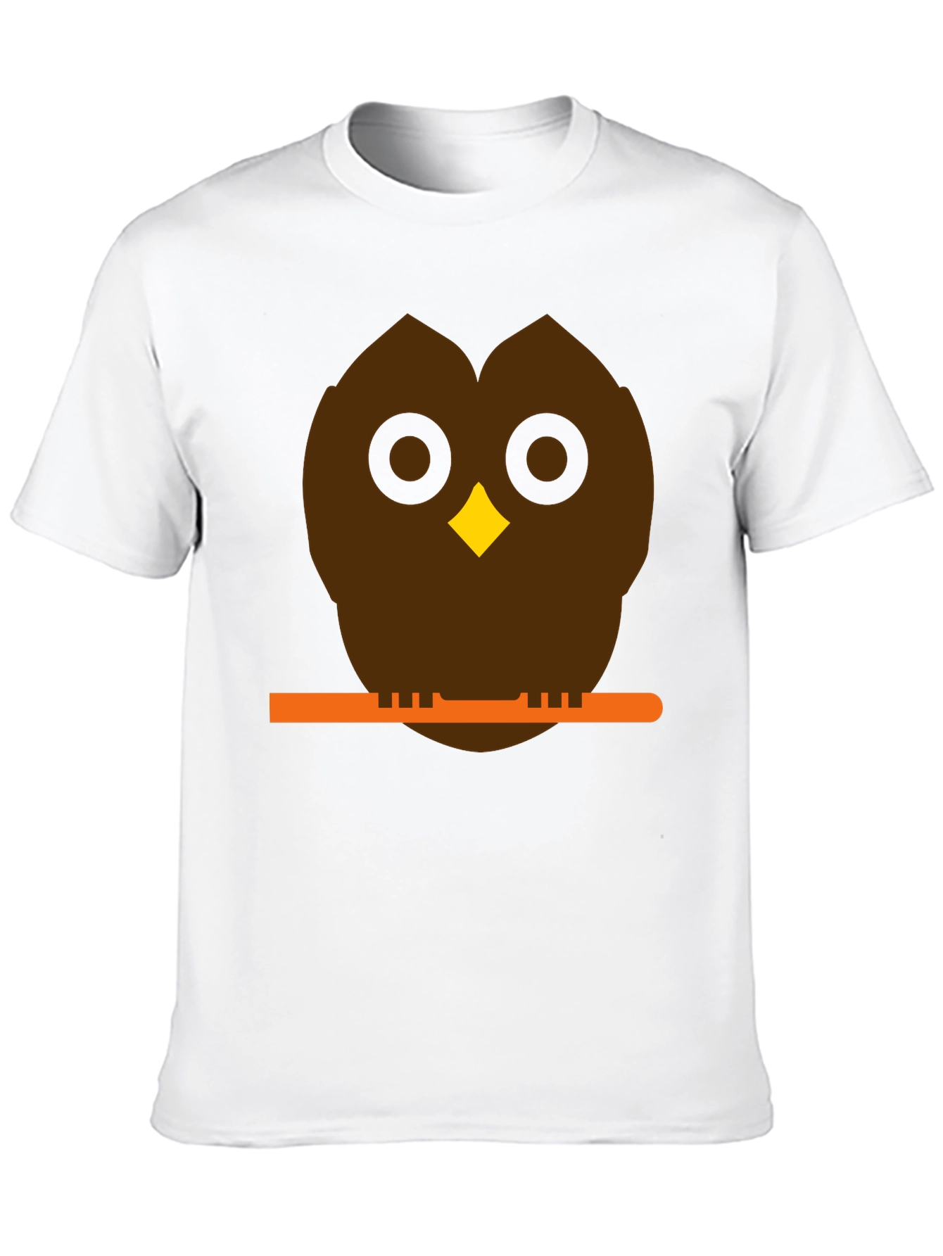 Owl on Branch Graphic Tee - Unisex Black T-Shirt