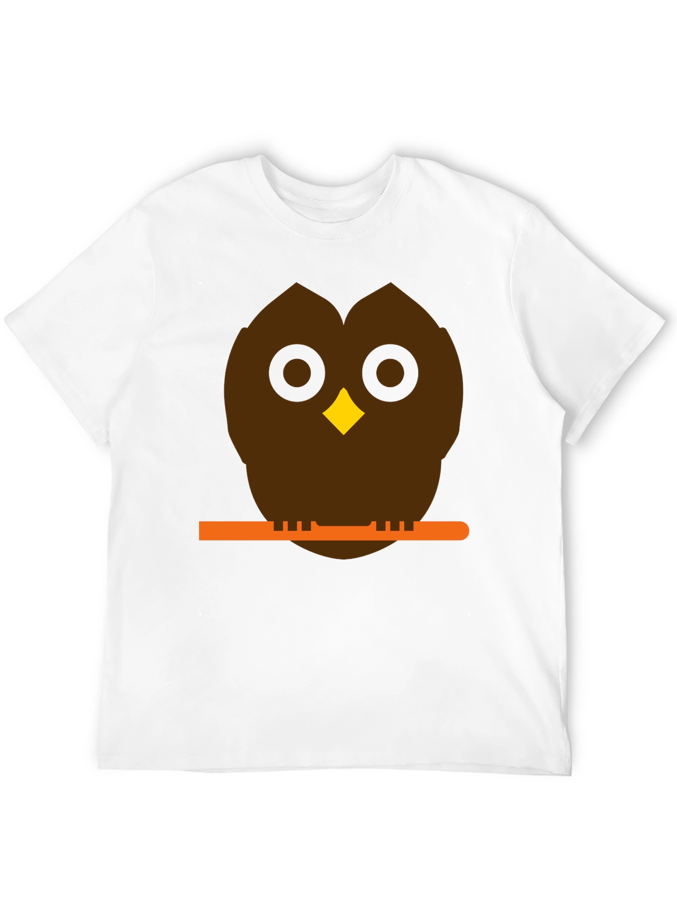 Owl on Branch Graphic Tee - Unisex Black T-Shirt