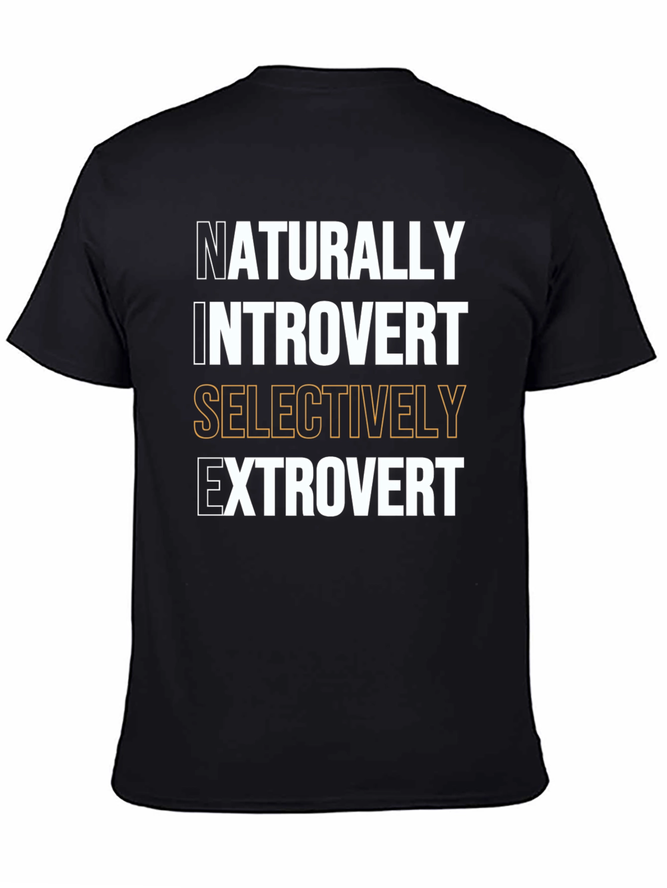 Introvert Extrovert Graphic T-Shirt - Black