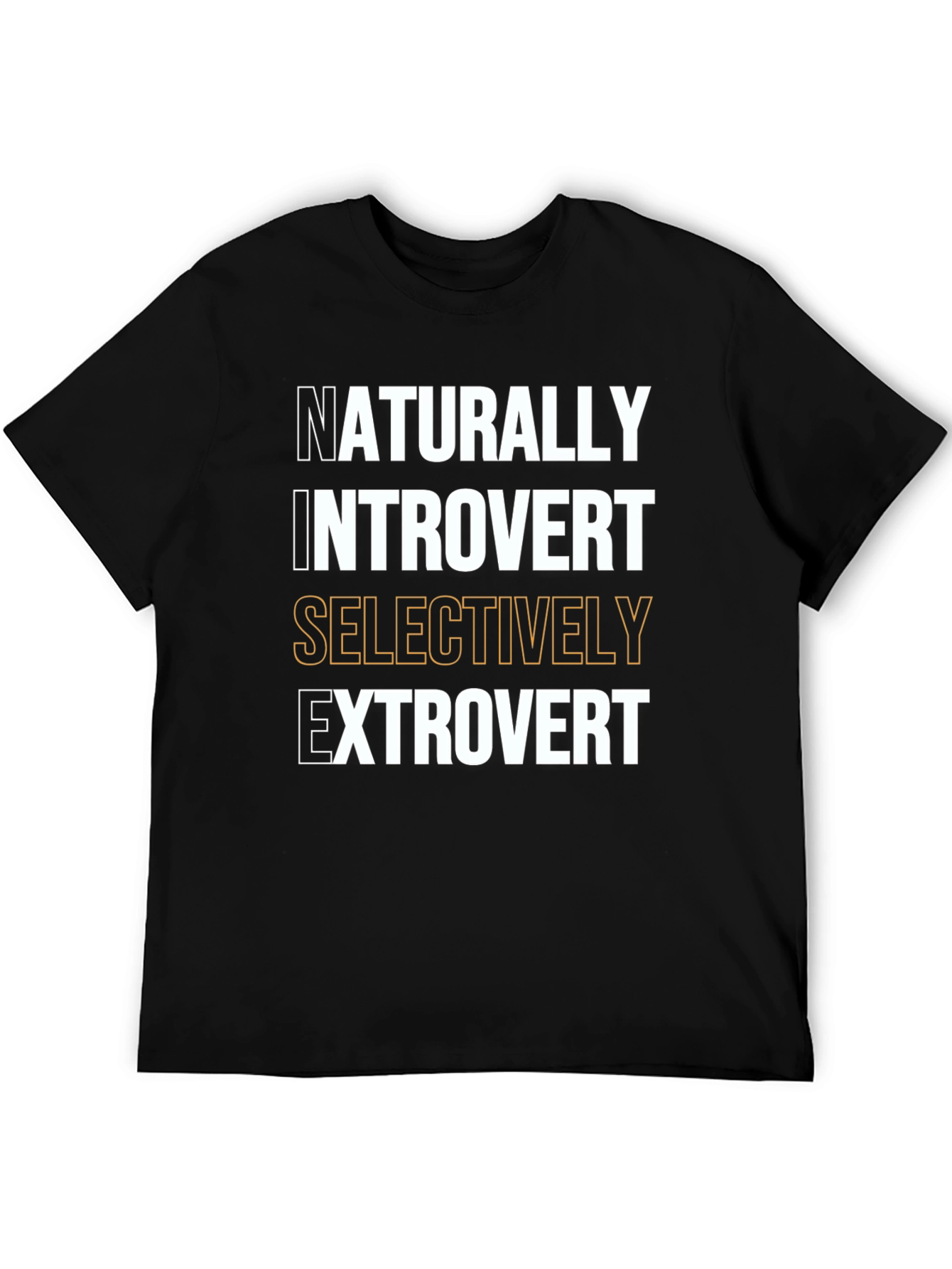 Introvert Extrovert Graphic T-Shirt - Black