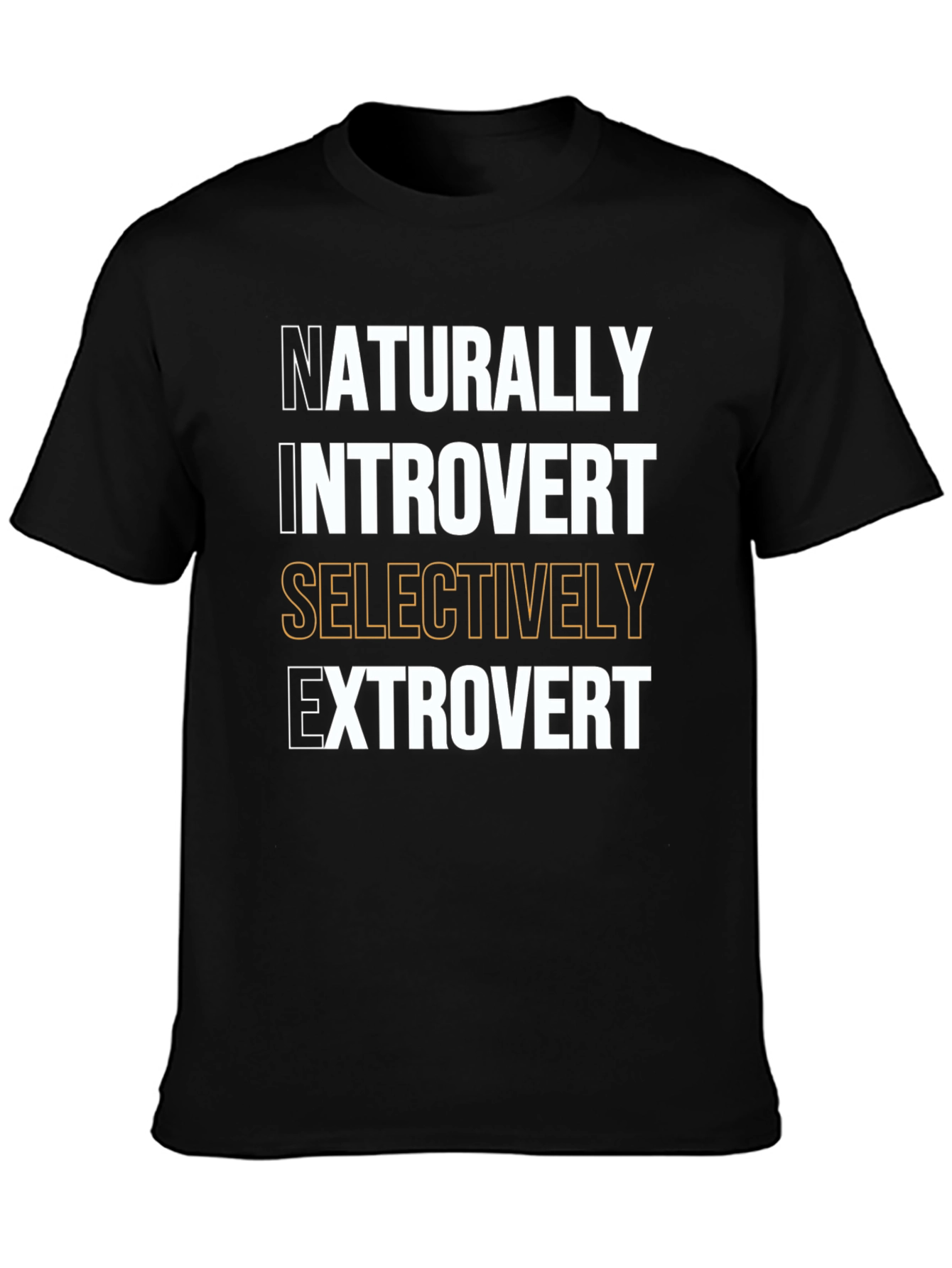 Introvert Extrovert Graphic T-Shirt - Black