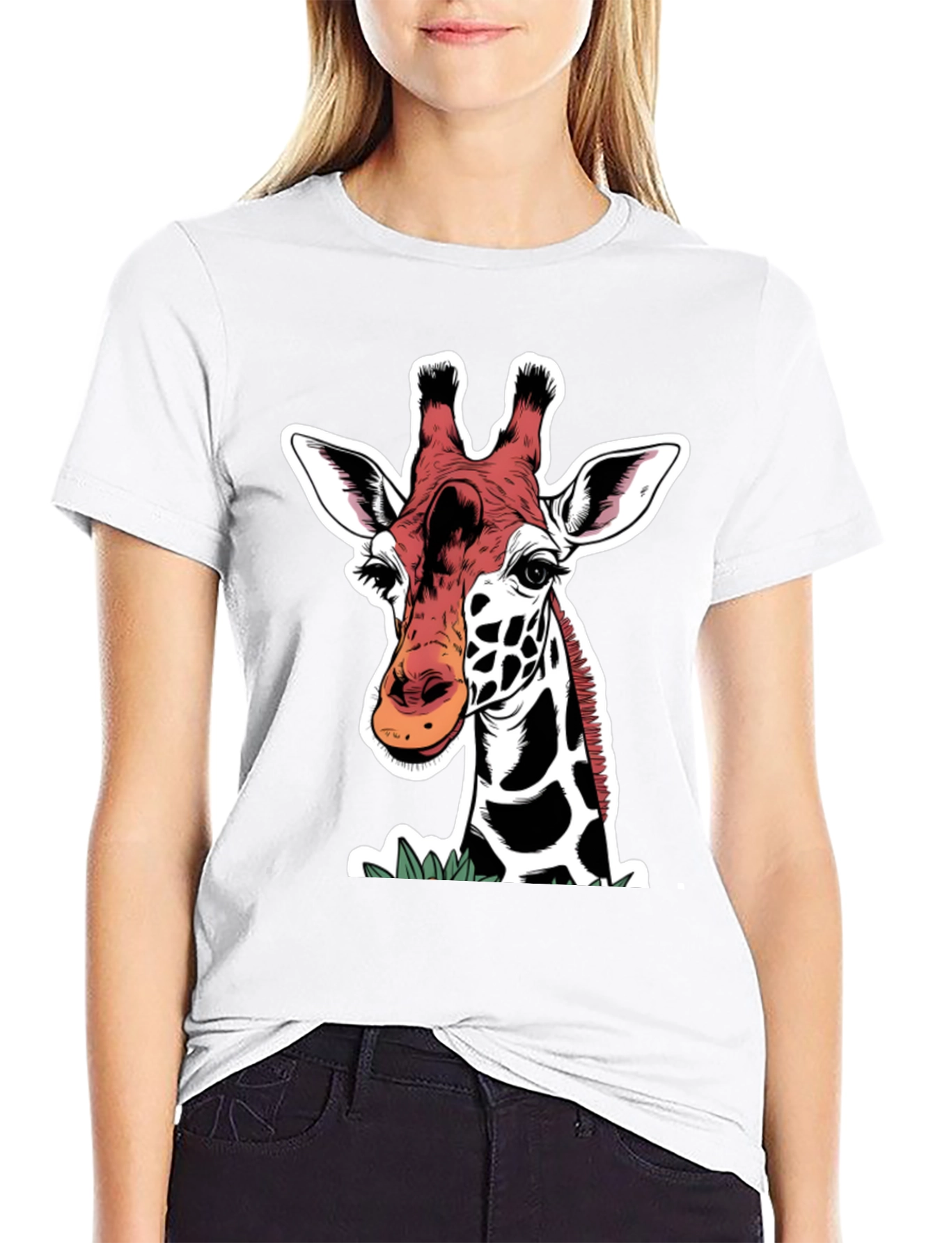 Giraffe Graphic Tee - Animal Lover Shirt