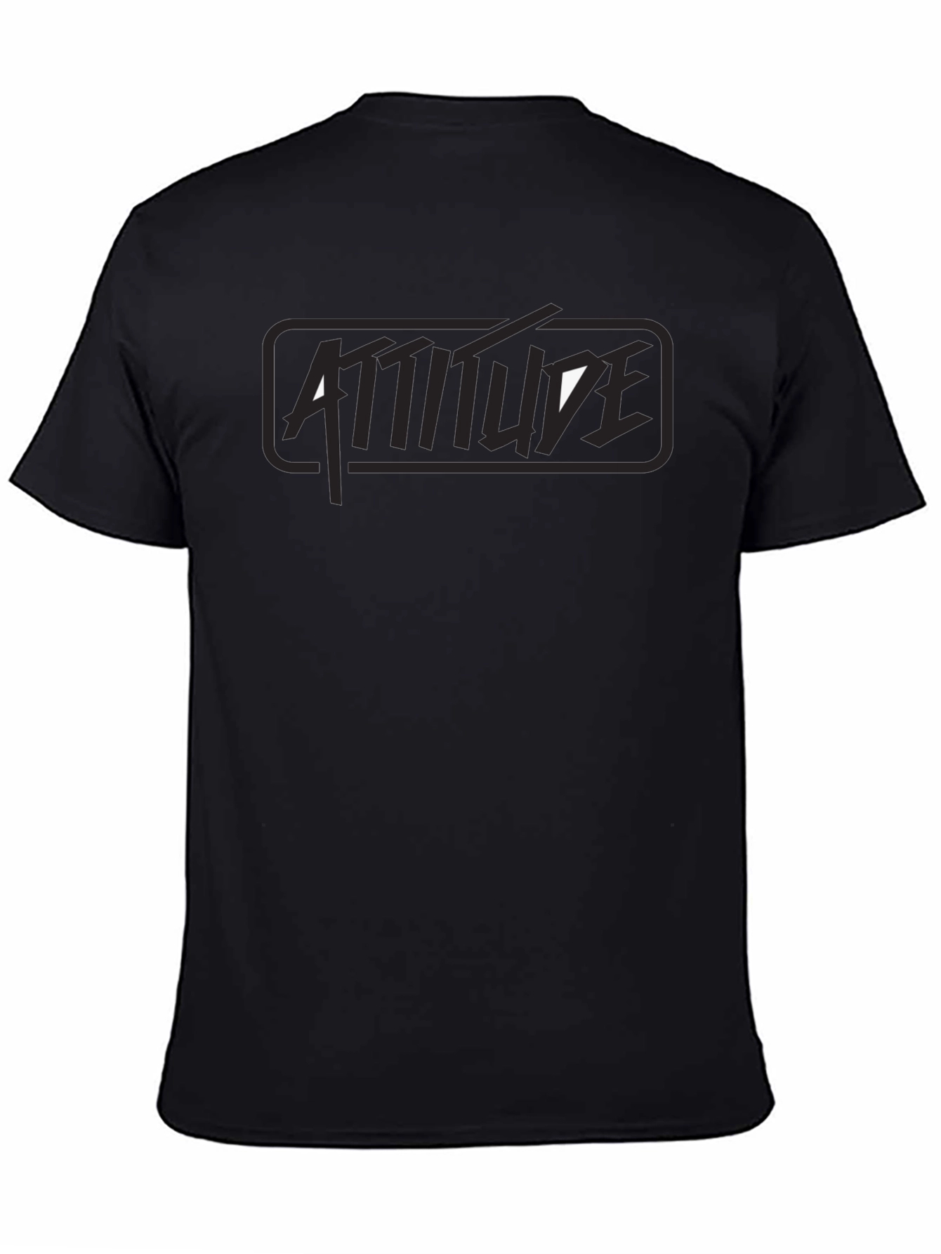 Black Attitude Graphic Tee - Stylish Menswear