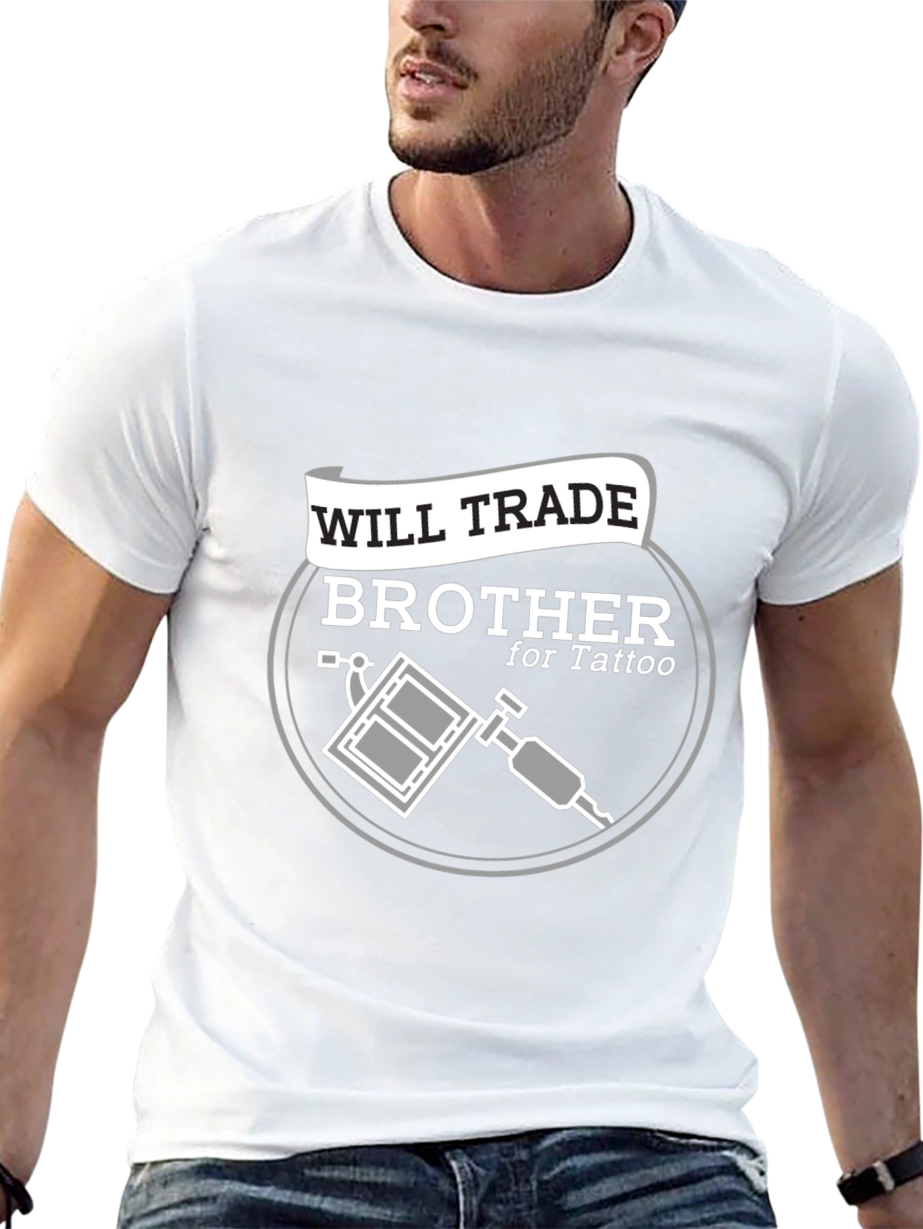 Will Trade Brother for Tattoo Black T-Shirt