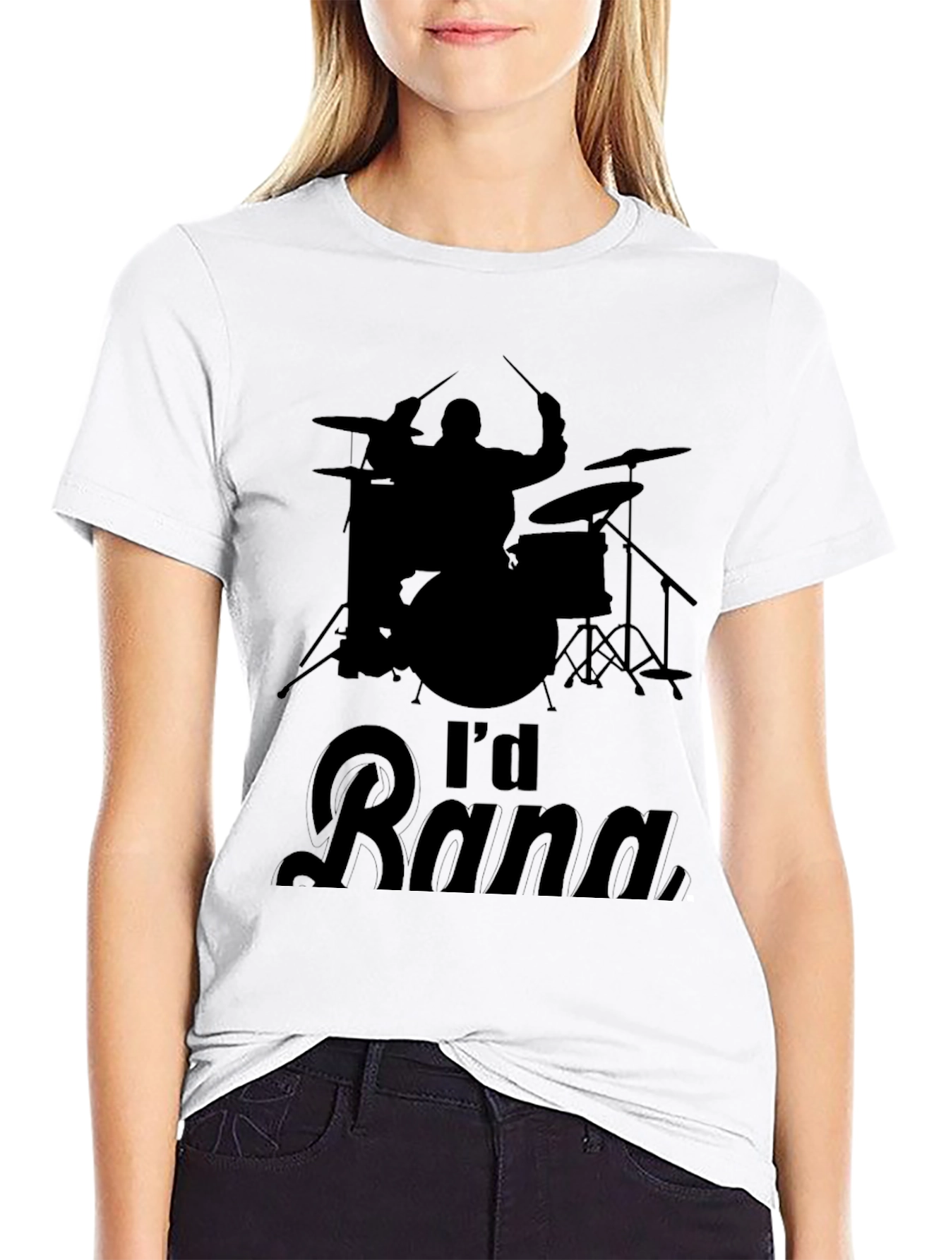 Drummer T-Shirt - Id Rather Be Drumming