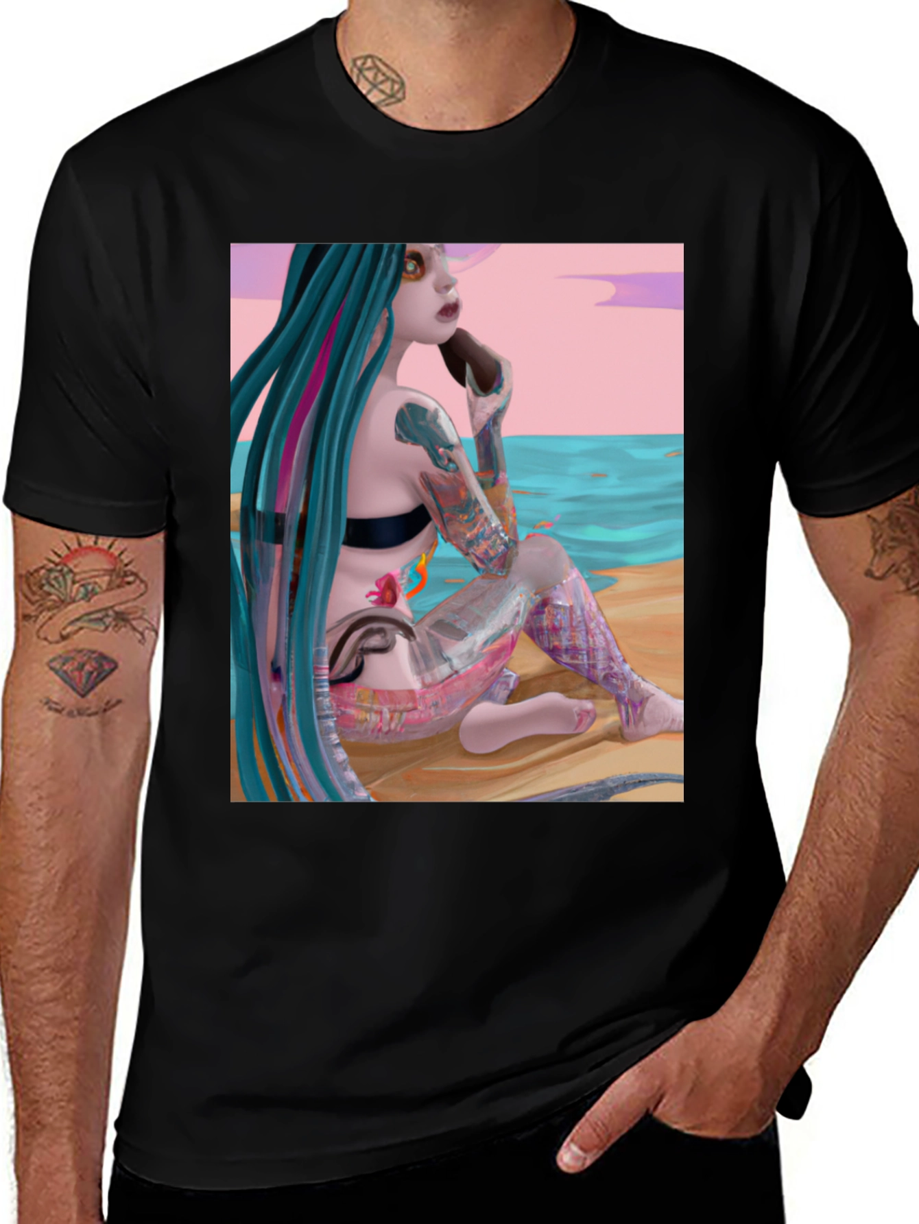 Artistic Mermaid T-Shirt