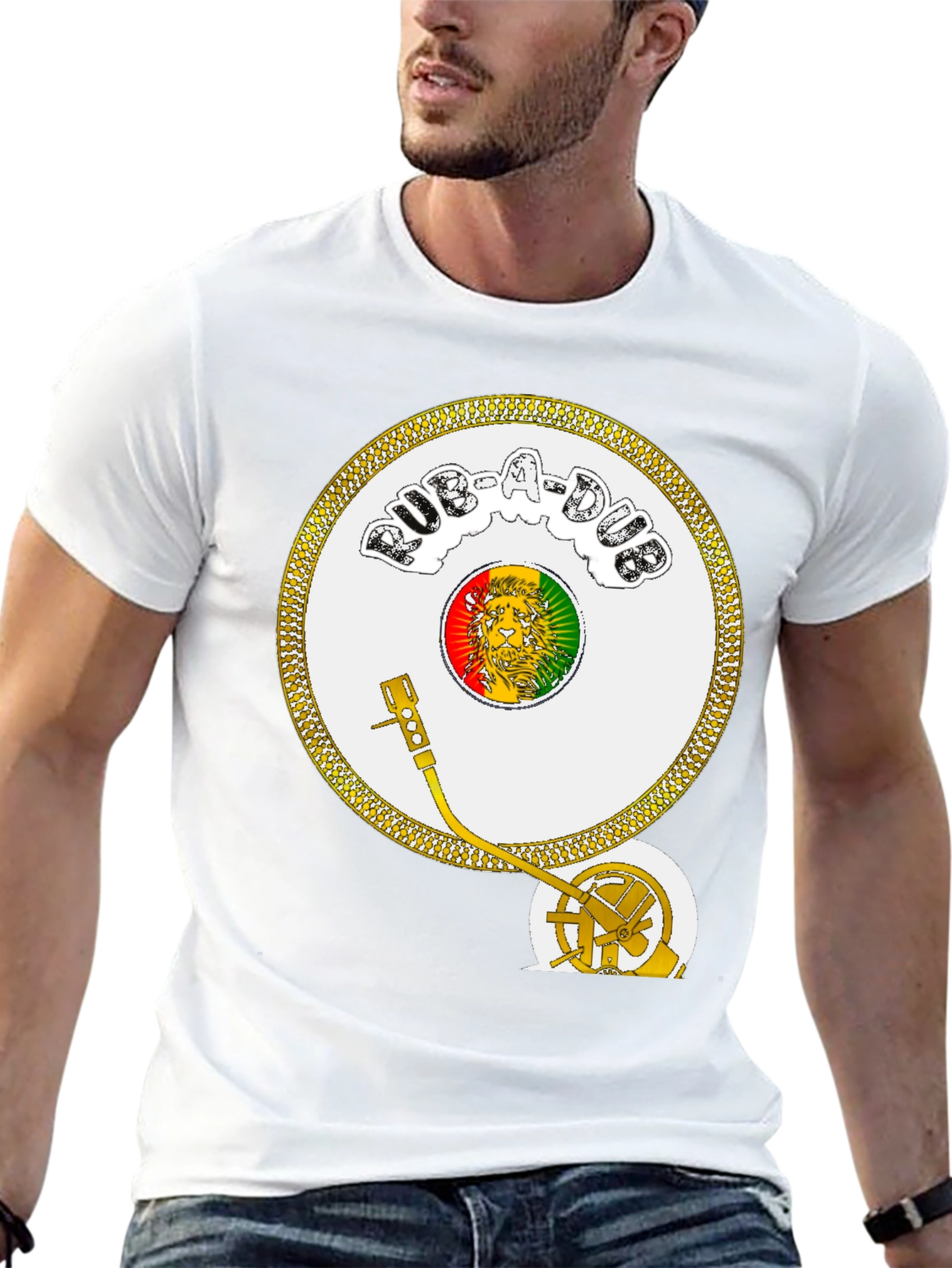 Rasta Record Player Tee