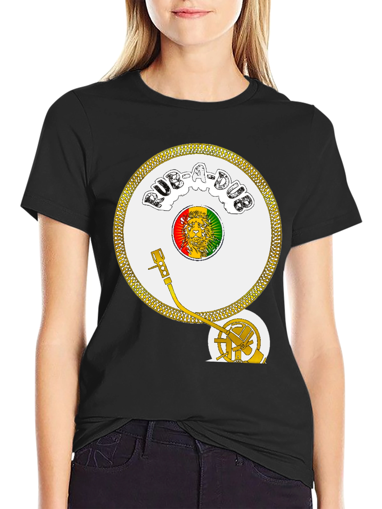 Rasta Record Player Tee