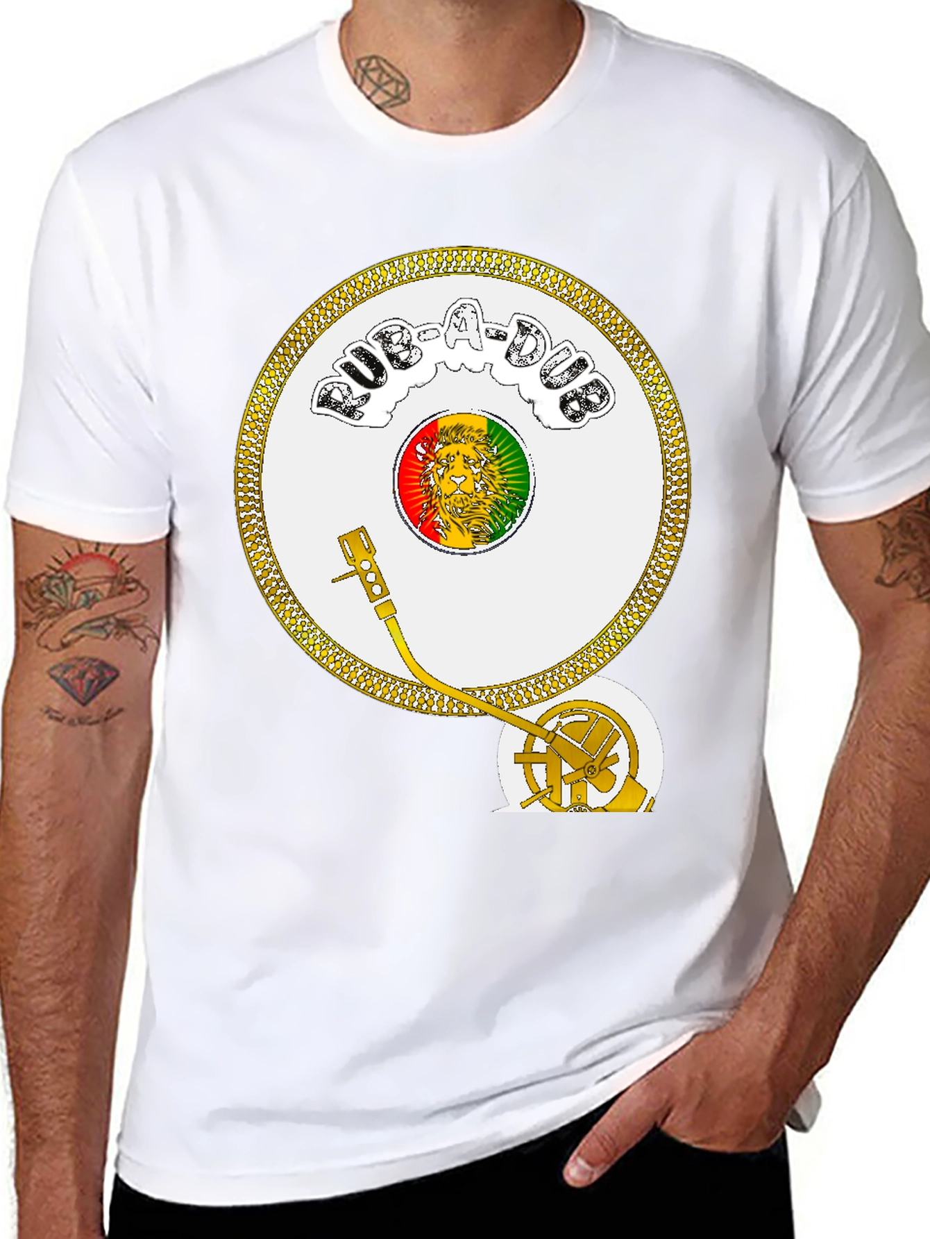 Rasta Record Player Tee
