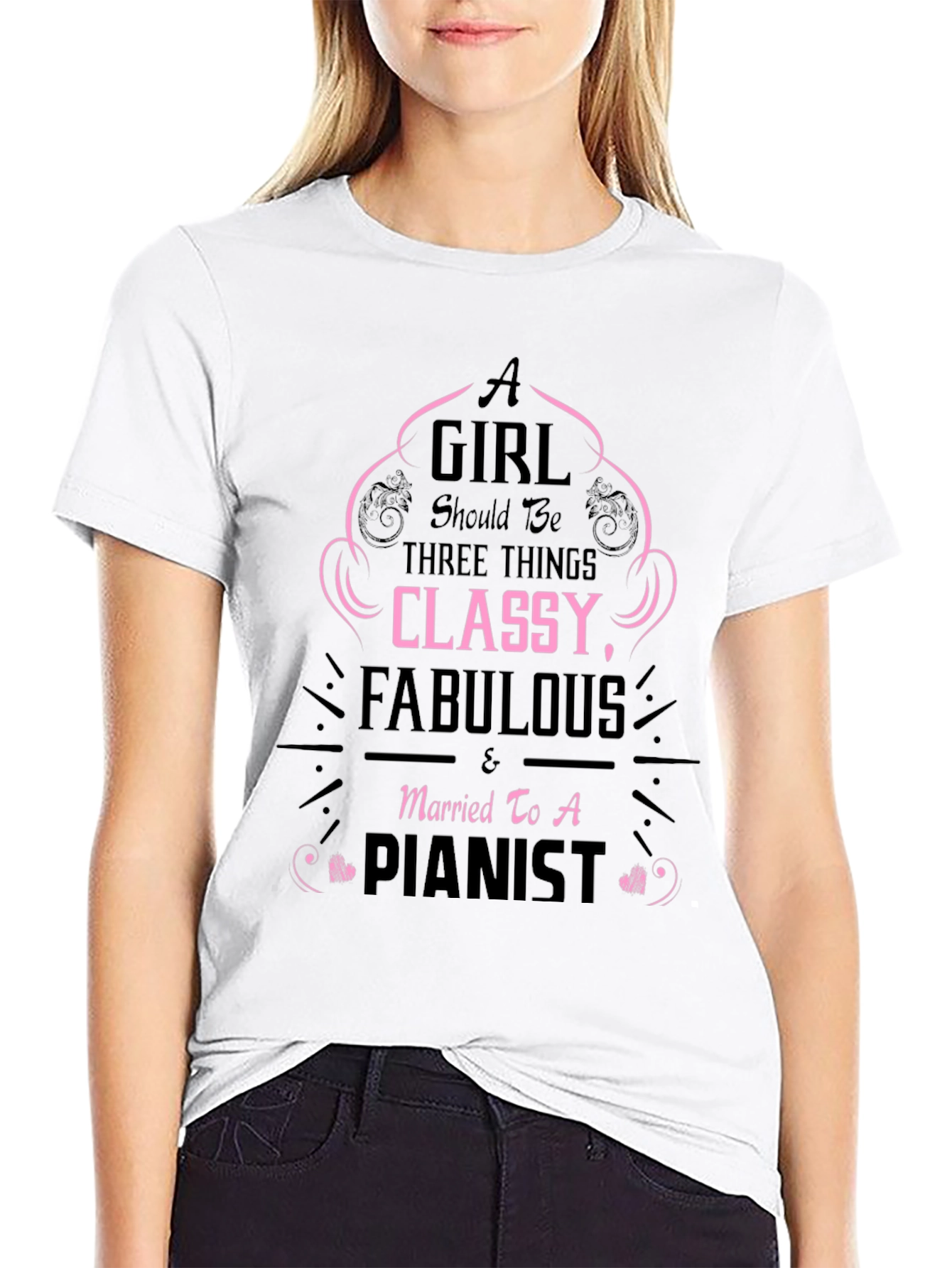 Classy Fabulous Pianist T-Shirt