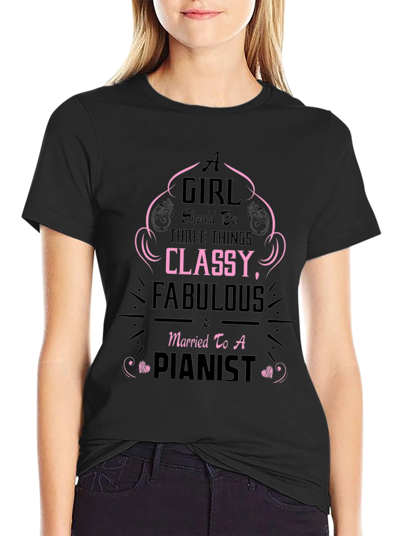 Classy Fabulous Pianist T-Shirt