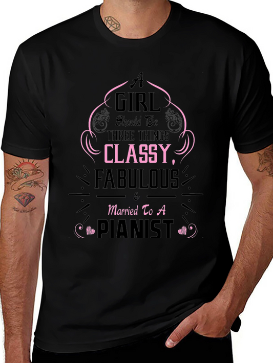 Classy Fabulous Pianist T-Shirt