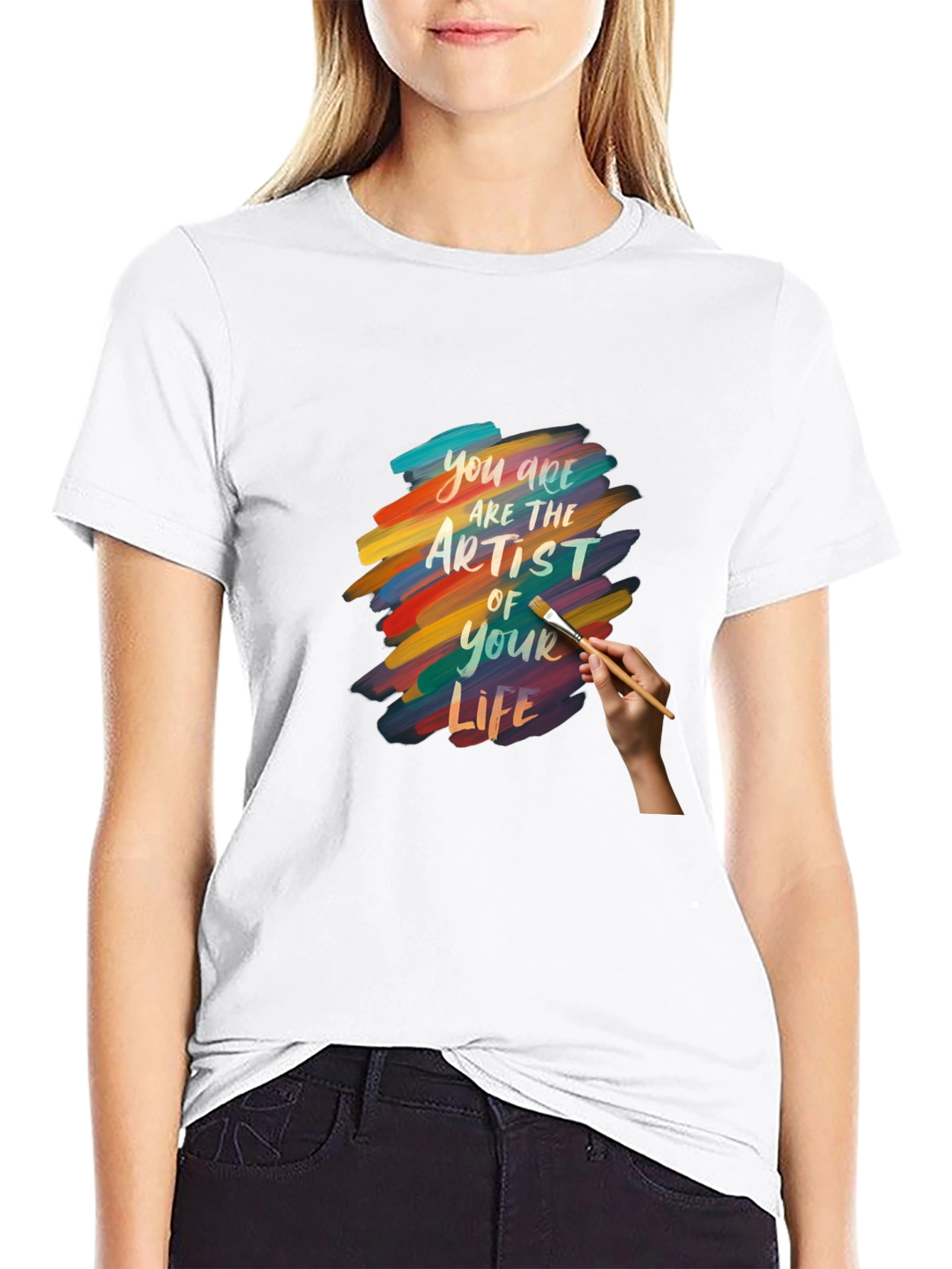 Artist of Your Life Graphic Tee - Black Cotton