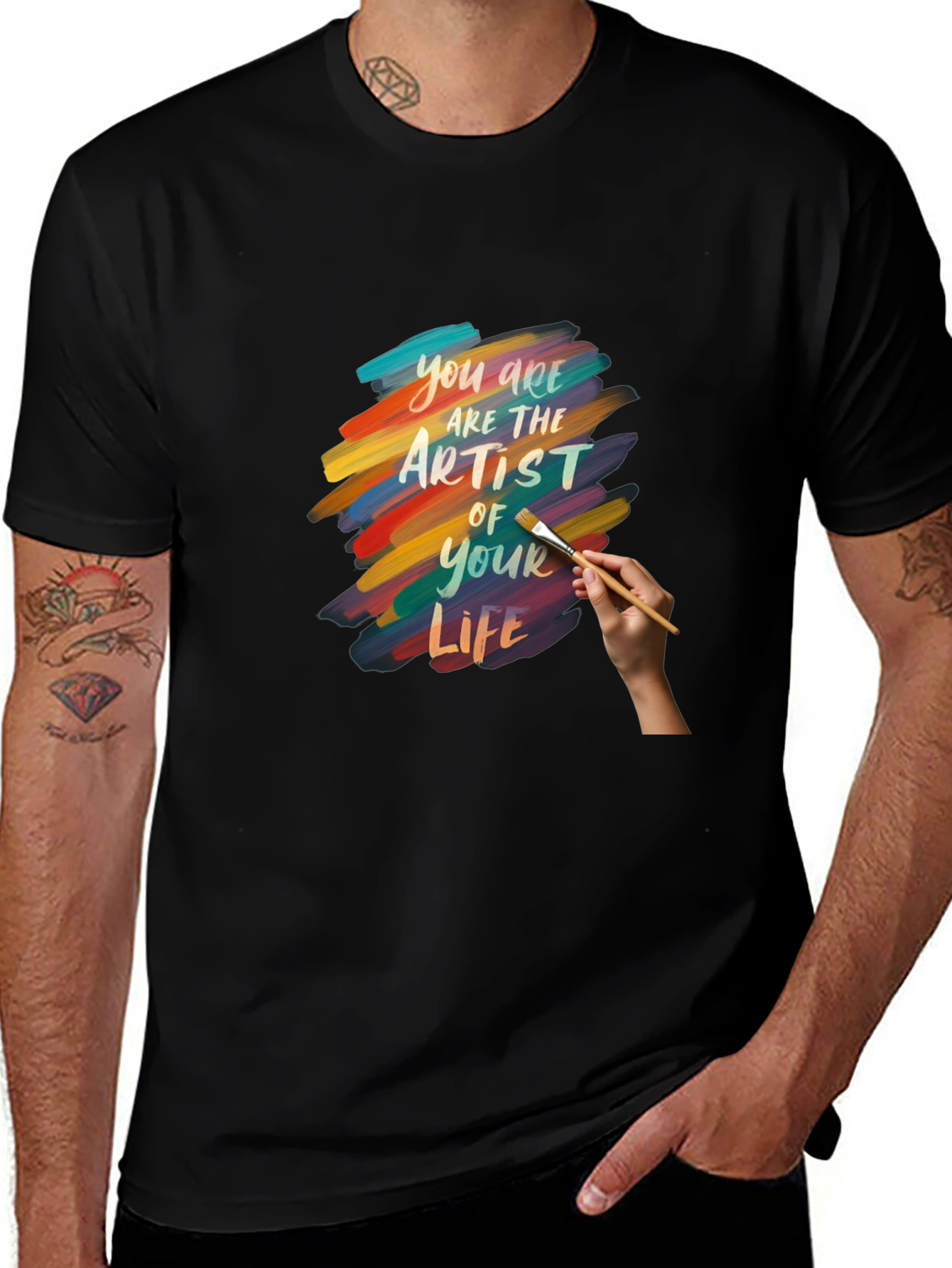 Artist of Your Life Graphic Tee - Black Cotton