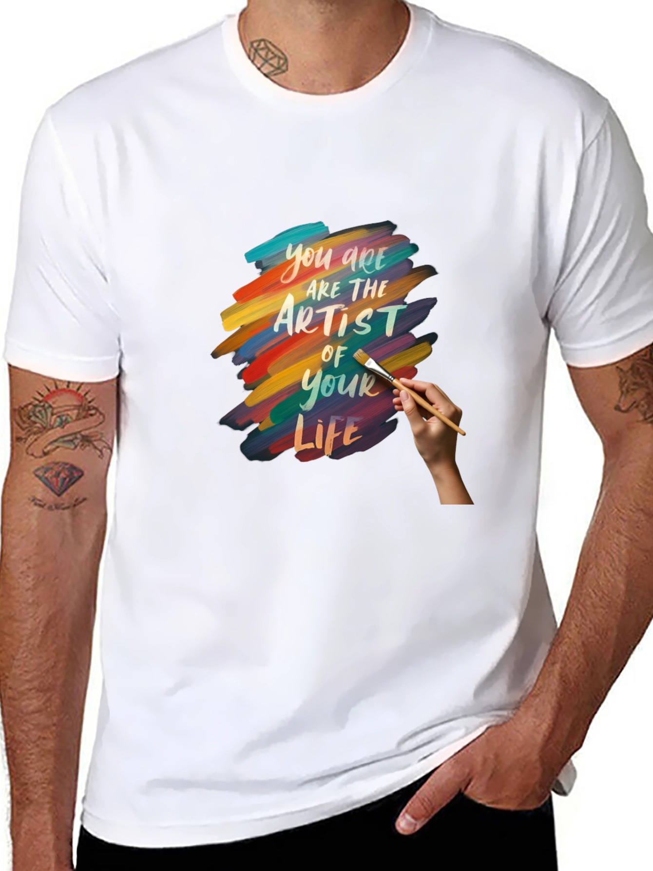Artist of Your Life Graphic Tee - Black Cotton