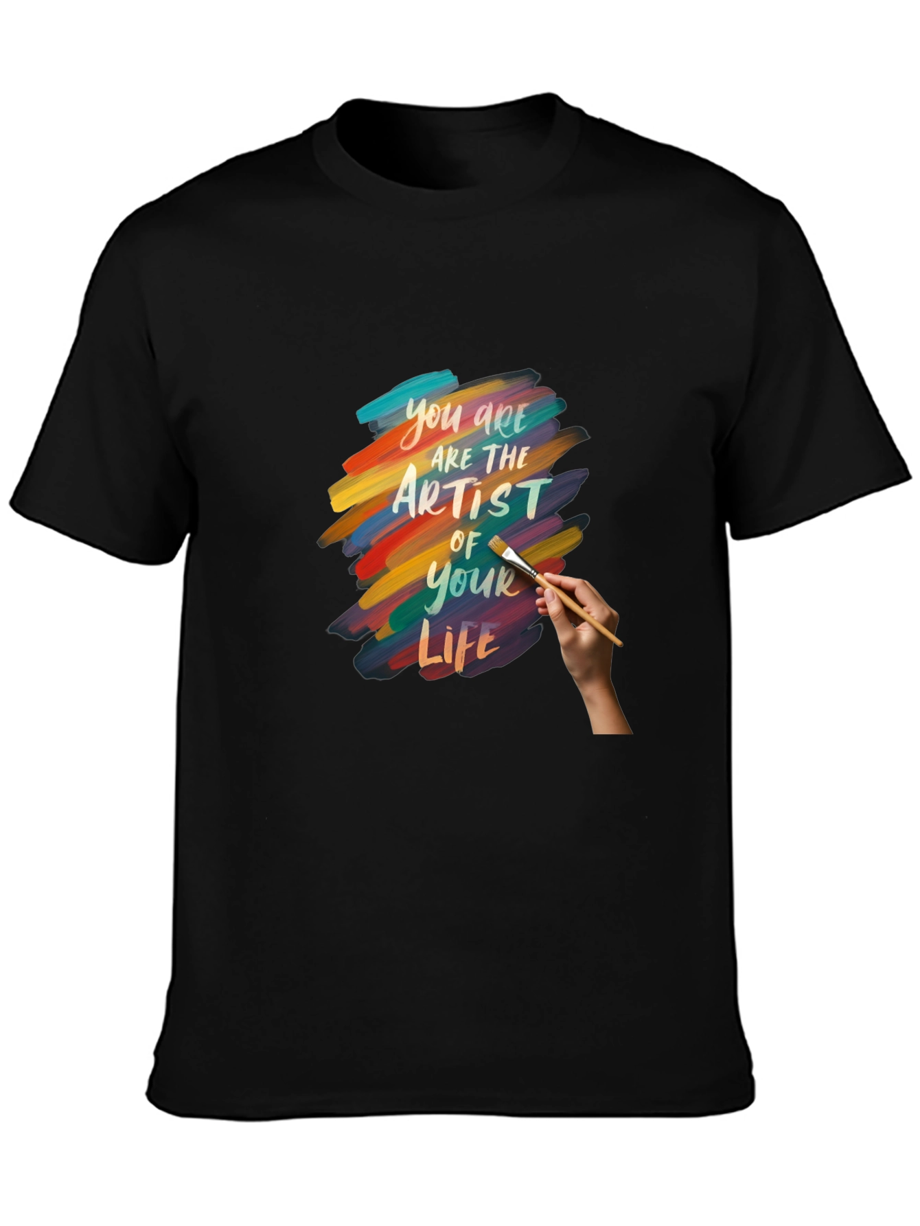 Artist of Your Life Graphic Tee - Black Cotton