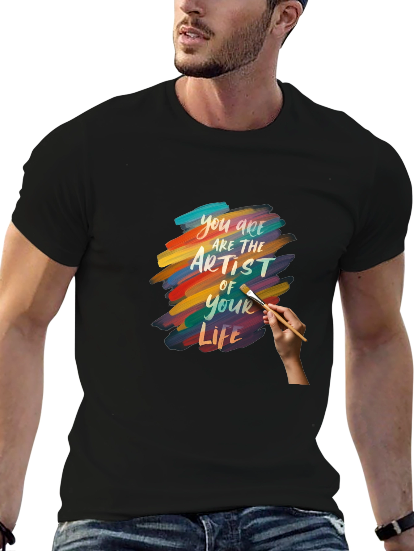 Artist of Your Life Graphic Tee - Black Cotton