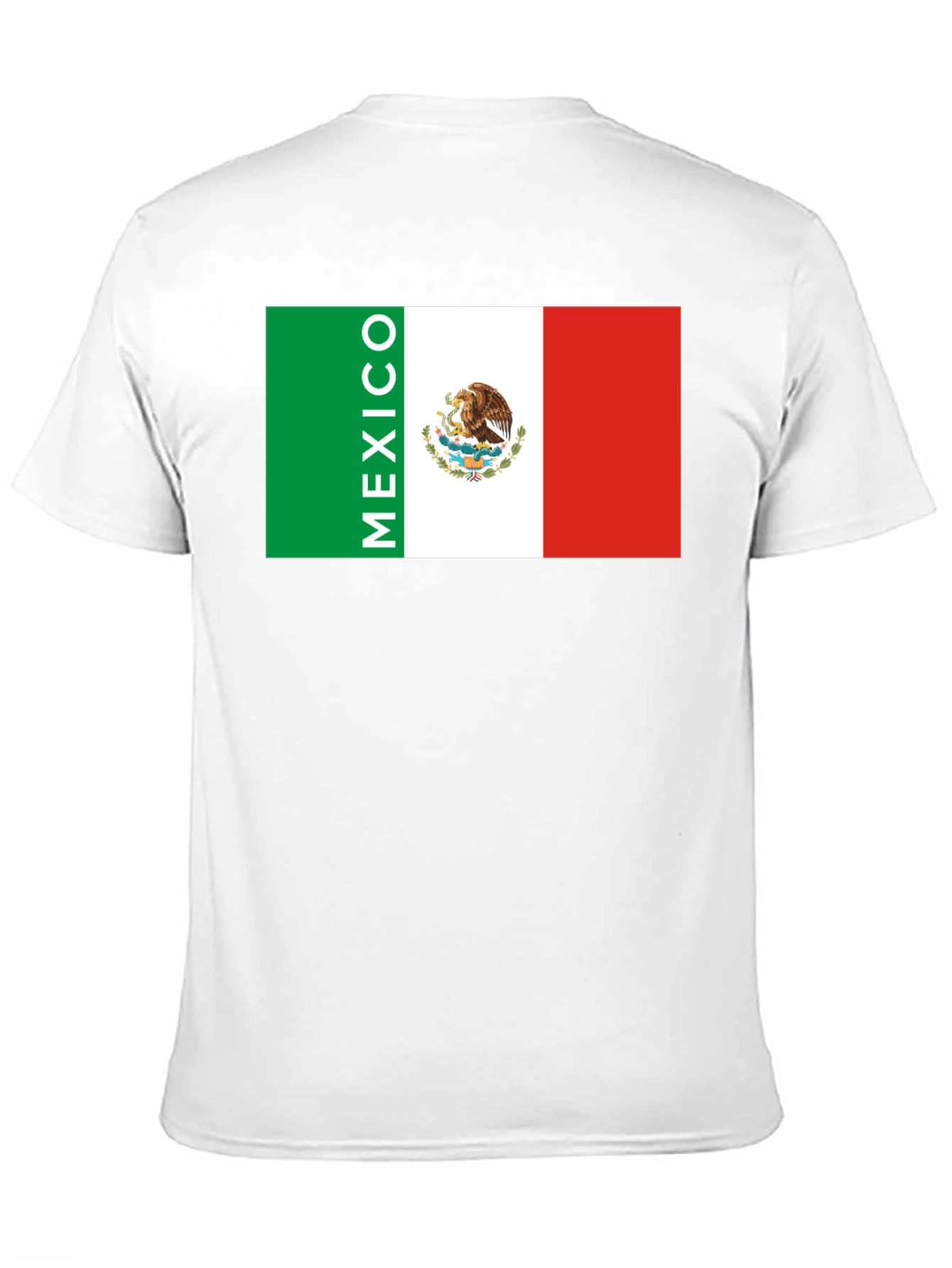 Mexico Flag Graphic Print Black T-Shirt