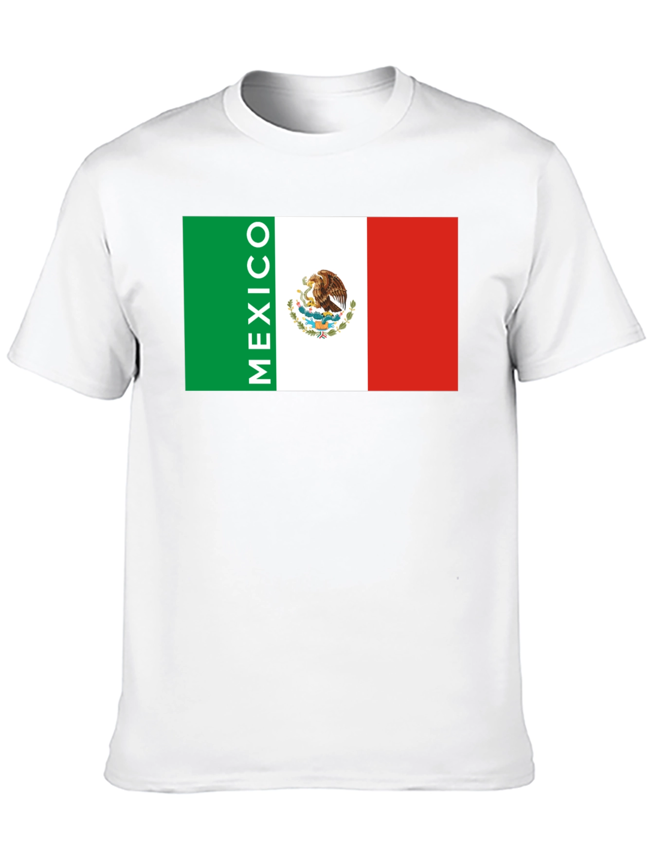 Mexico Flag Graphic Print Black T-Shirt