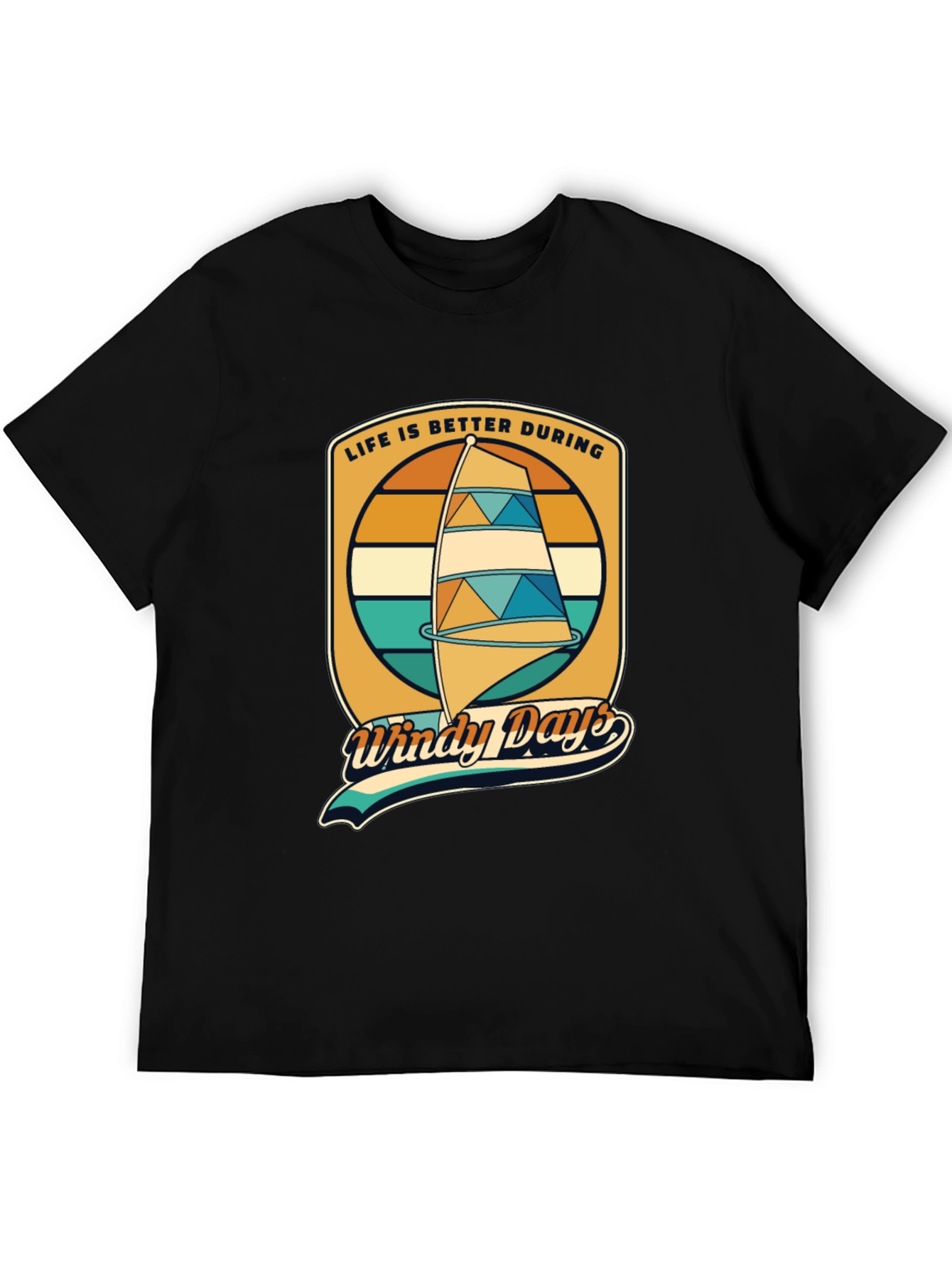 Windy Days Sailing T-Shirt - Retro Style