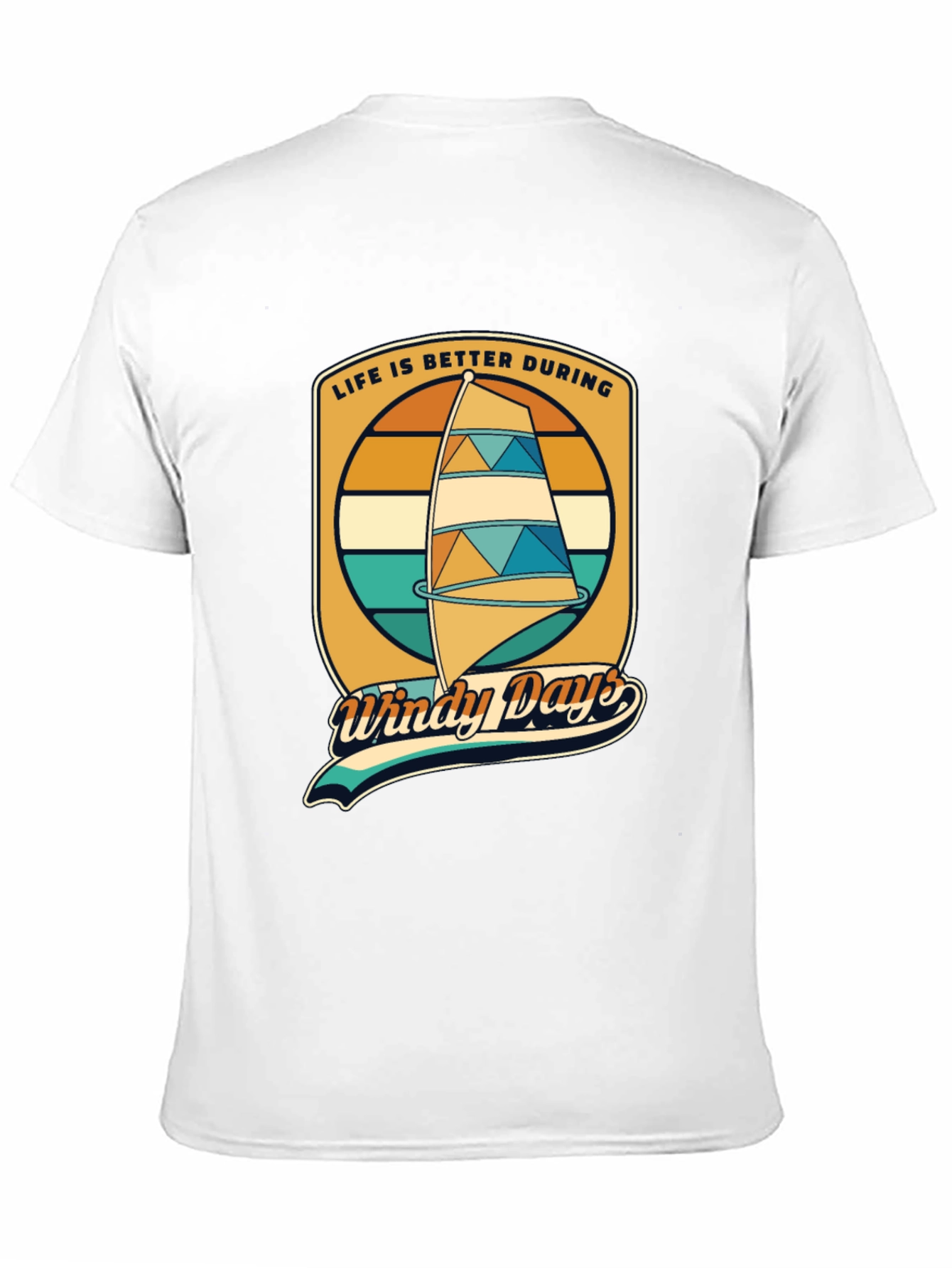 Windy Days Sailing T-Shirt - Retro Style