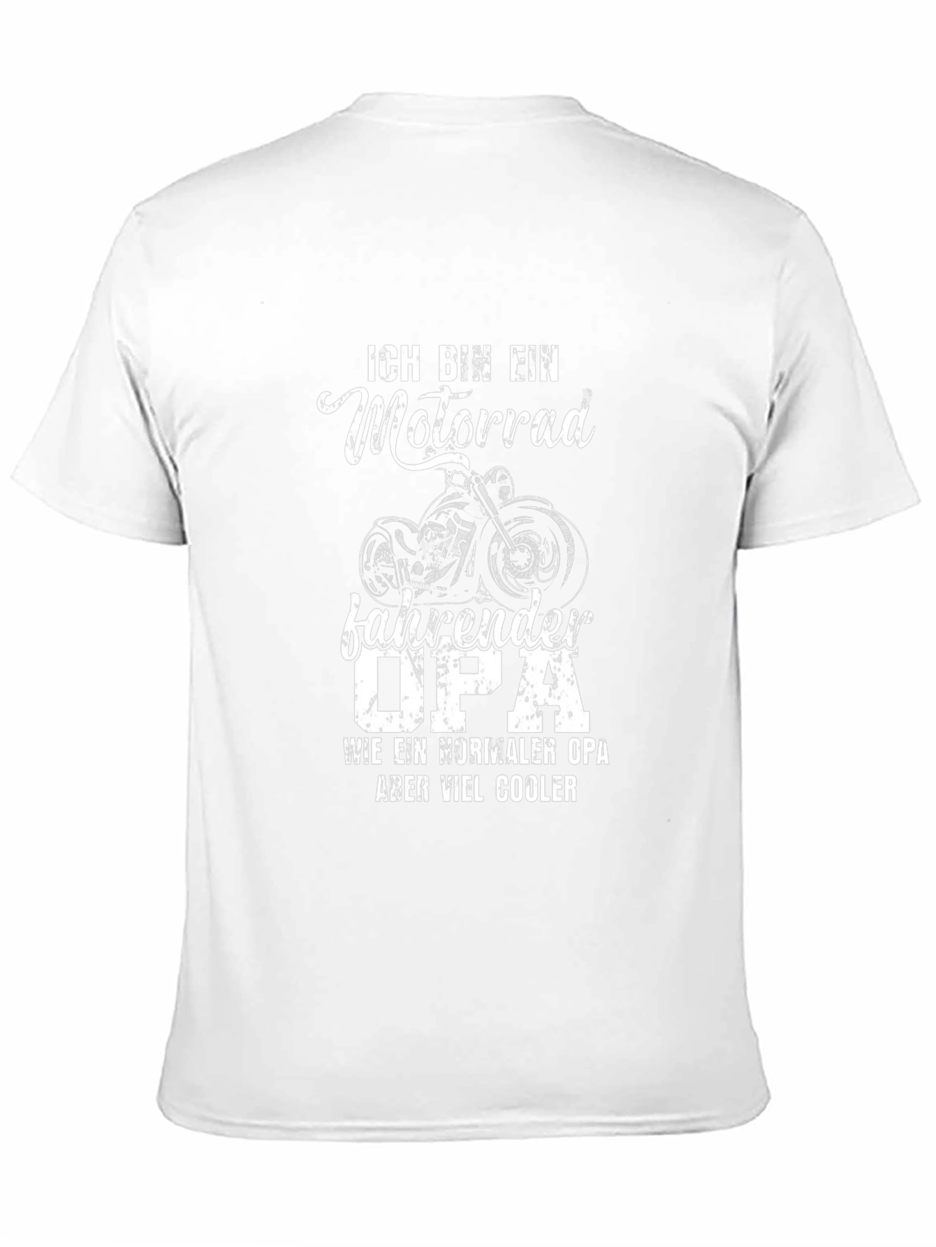 Motorrad Opa T-Shirt - Cool Grandfather Biker Tee