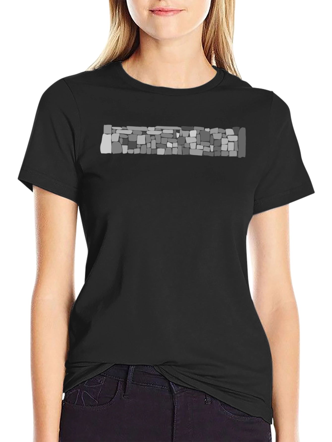 Abstract Stone Brick Graphic Tee