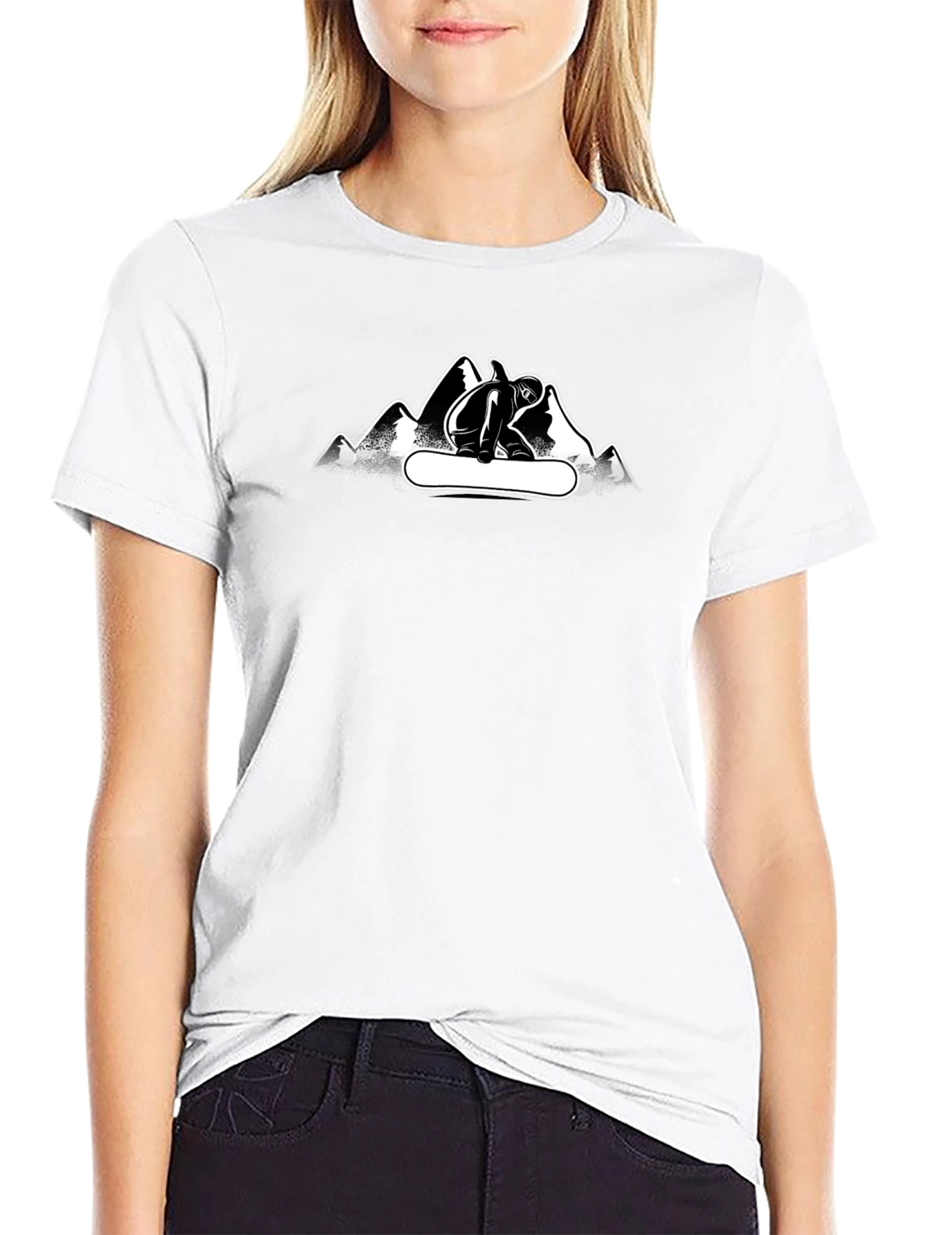 Mountain Snowboarder Graphic Tee