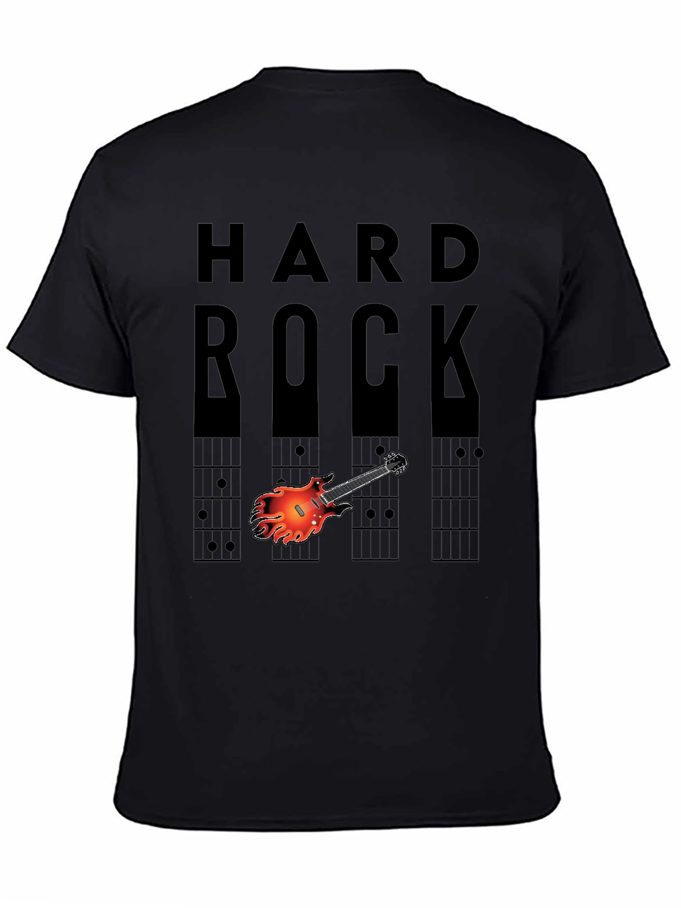 Hard Rock Guitar Graphic Tee - Music Lover T-Shirt