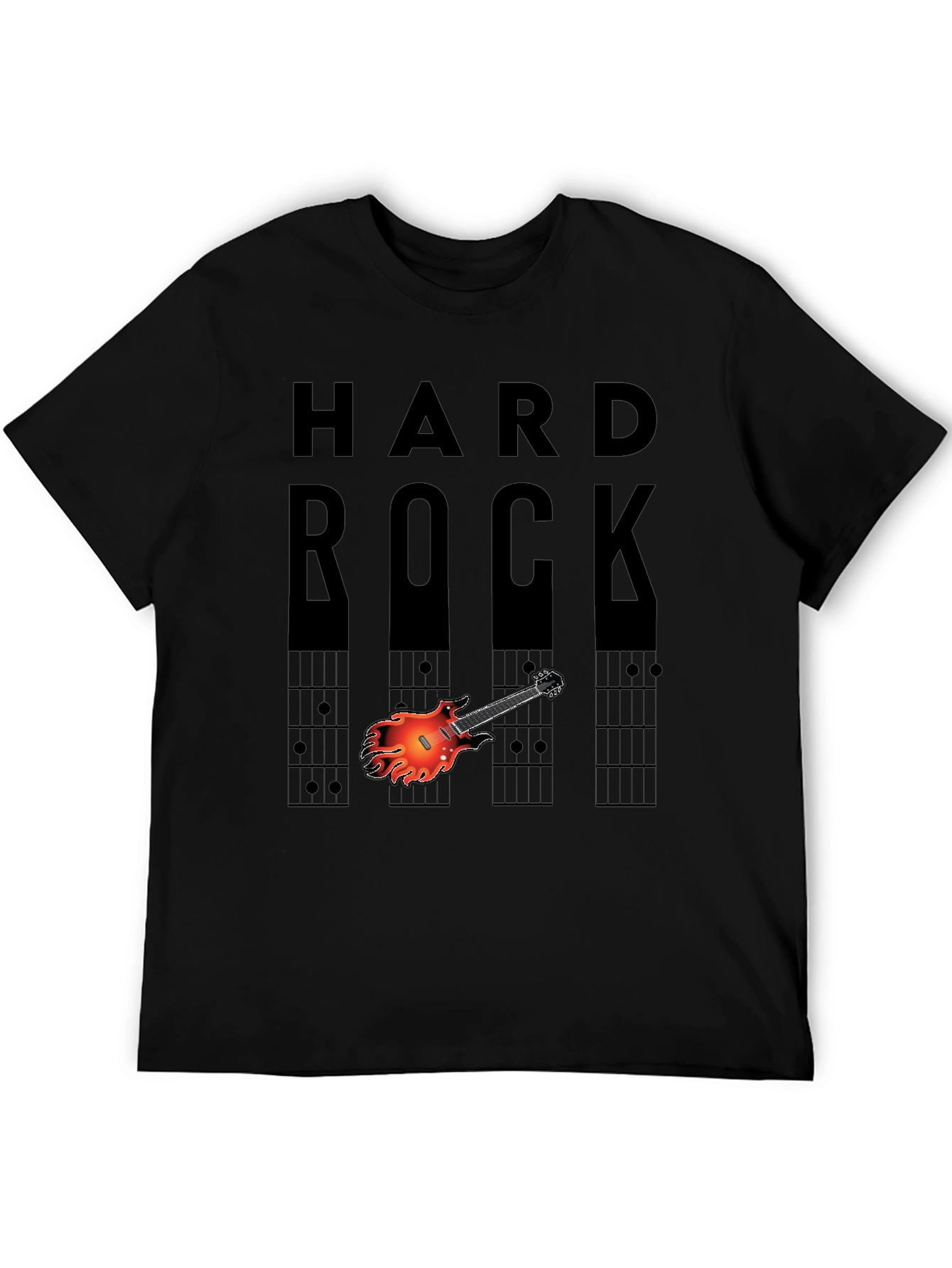 Hard Rock Guitar Graphic Tee - Music Lover T-Shirt